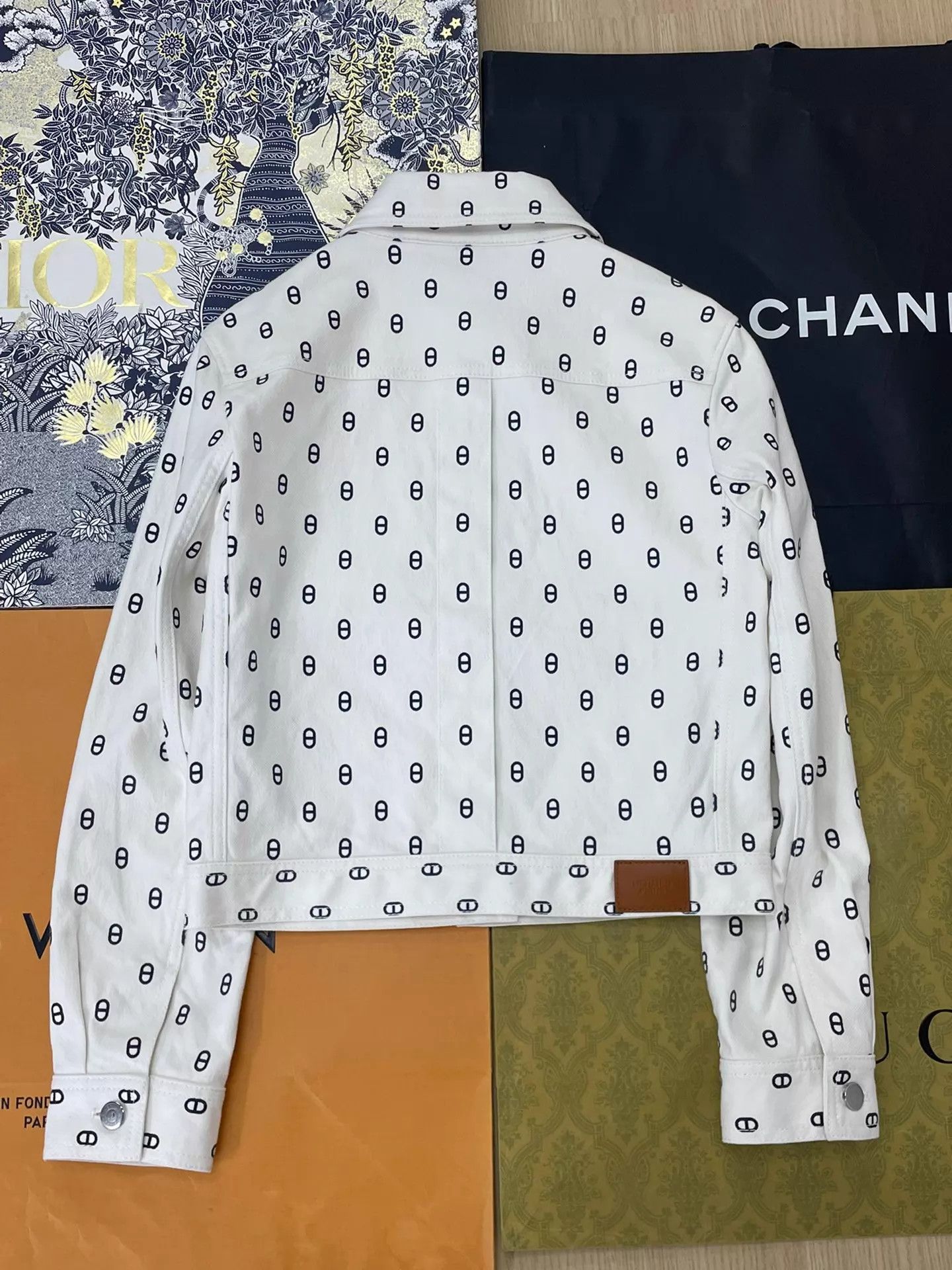 Hermes Hermes White Pig Nose Print Denim Jacket 36 Size XS / US 0-2 / IT 36-38 - 3 Thumbnail