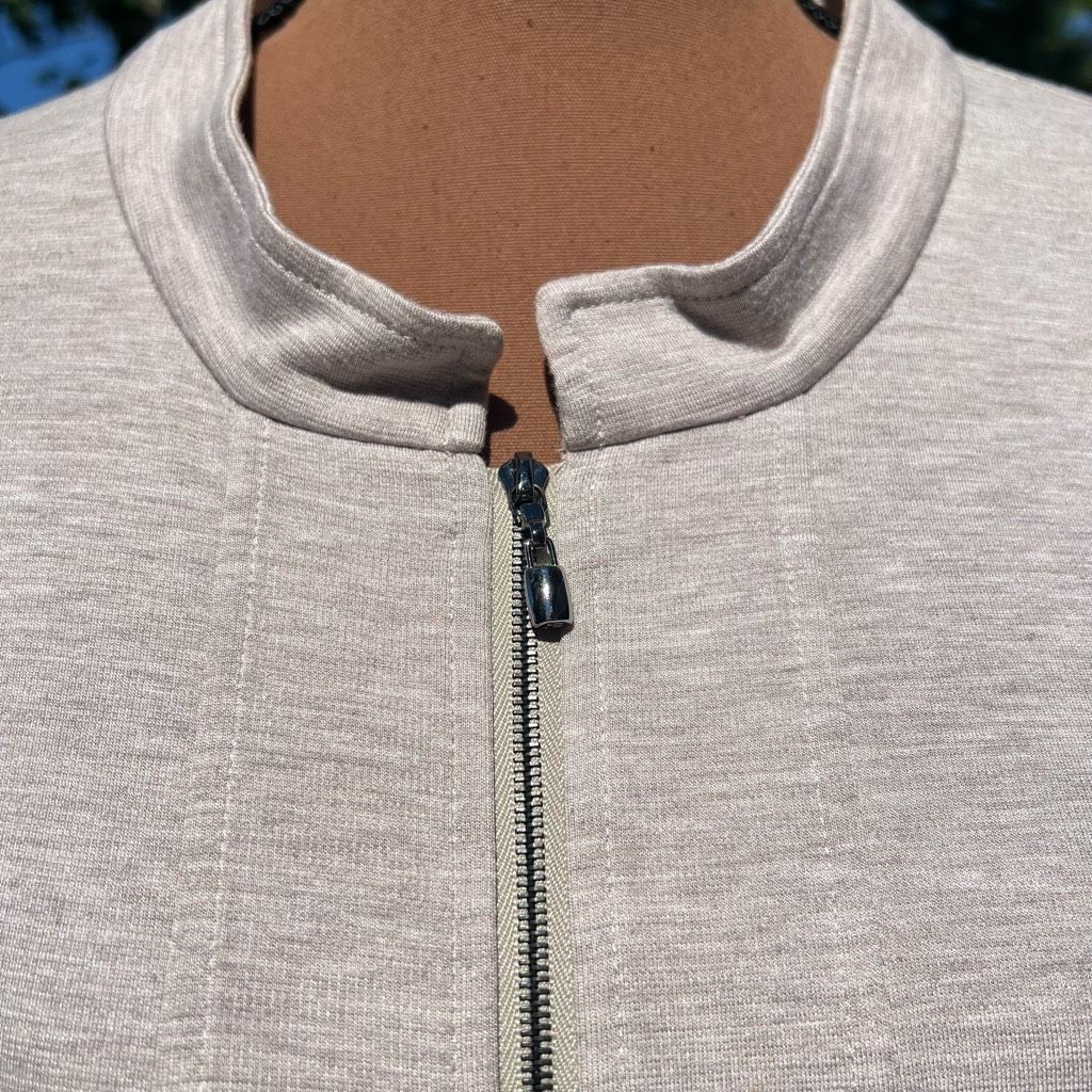 St. John St. John Spa Zip Up Sweatshirt Long Sleeve Jacket Oatmeal Me Size L / US 10 / IT 46 - 7 Thumbnail