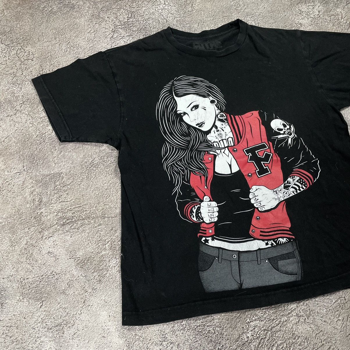 Vintage Vintage Y2K ADULT JACKET FUNNY Tee SEXY GIRL L Size US L / EU 52-54 / 3 - 3 Thumbnail