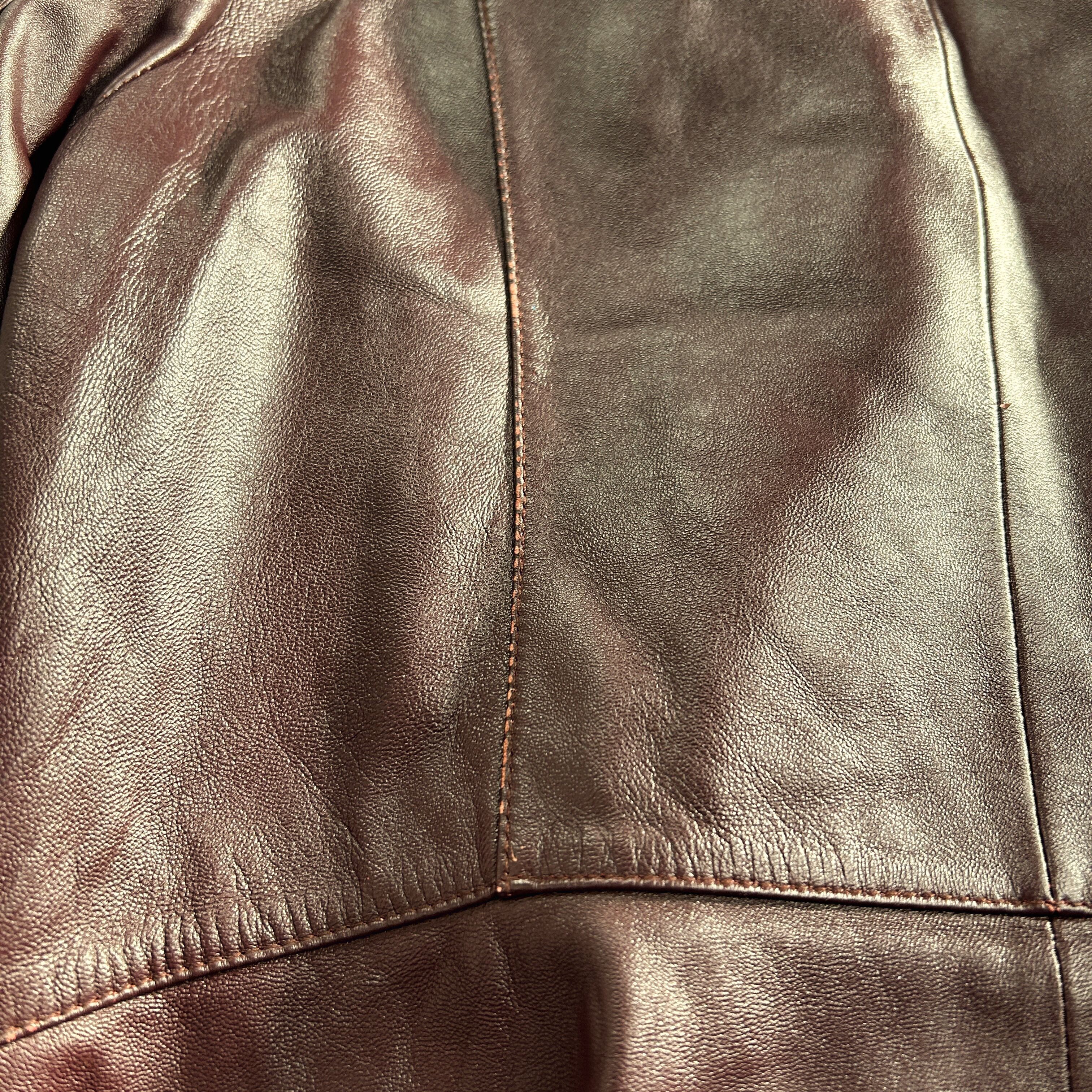 Vintage Y2K Fitted Leather Jacket Brown Tailored Minimal Blazer Size US S / EU 44-46 / 1 - 15 Thumbnail