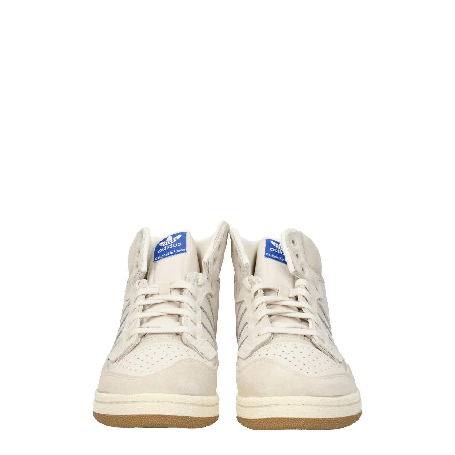 Adidas ob1o1e0625 Suede Hi-Top Sneakers in Beige/Off-White Size US 7.5 / EU 40-41 - 3 Thumbnail