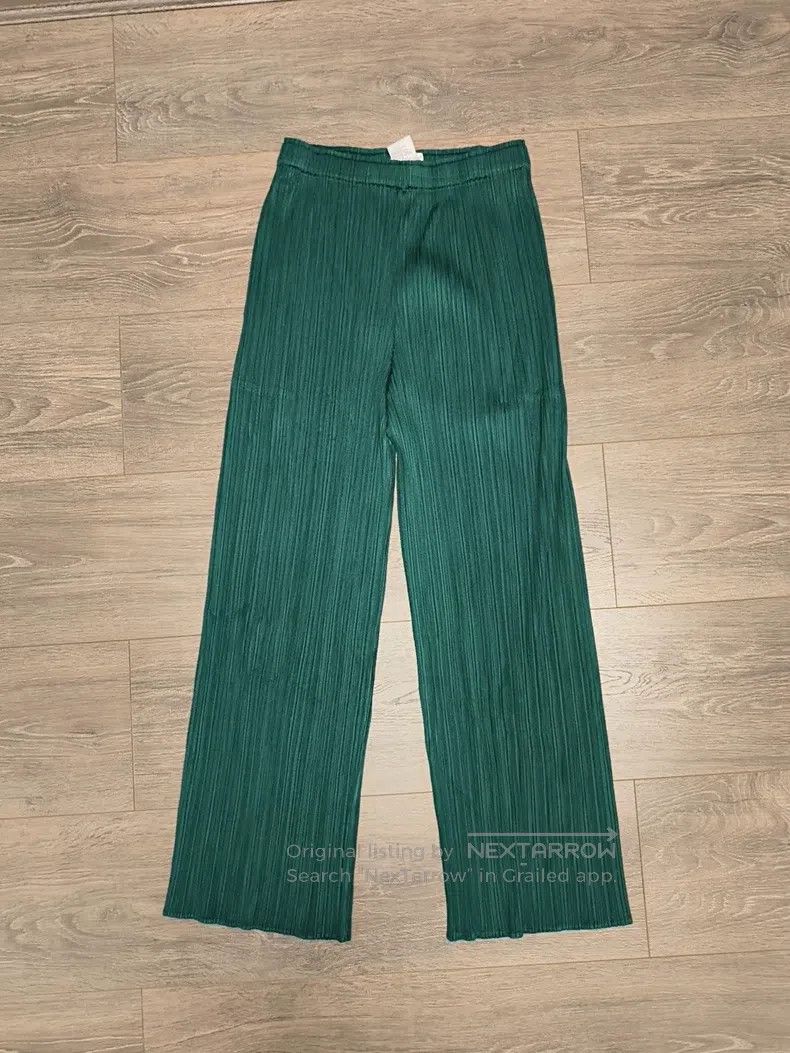 Issey Miyake Issey Miyake Green straight-leg pants Size 25" / US 0 / IT 36 - 3 Thumbnail