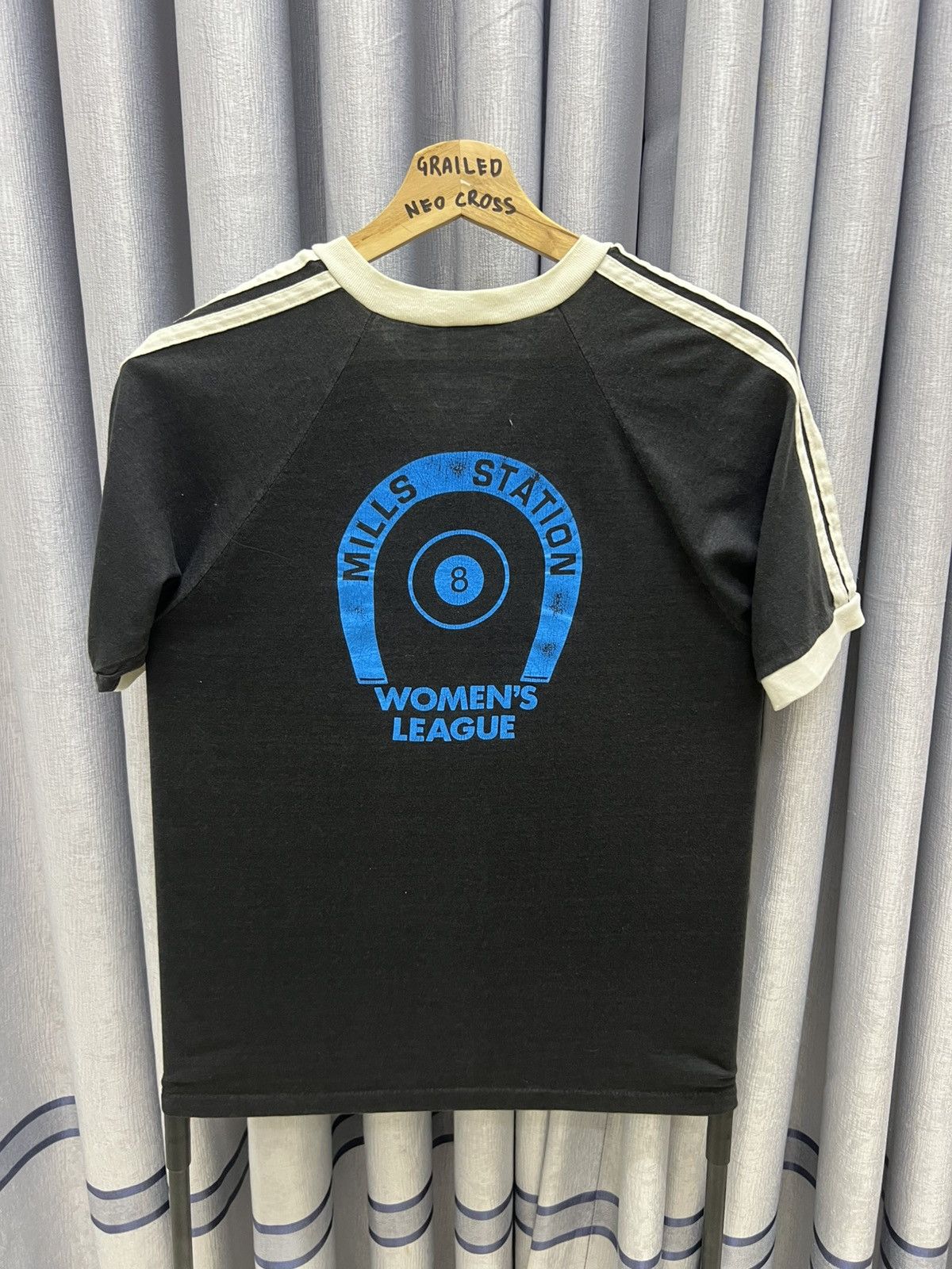 Vintage 90s VINTAGE MILLER USA MILLS STATION WOMENS LEAGUE RINGER Size US S / EU 44-46 / 1 - 6 Thumbnail