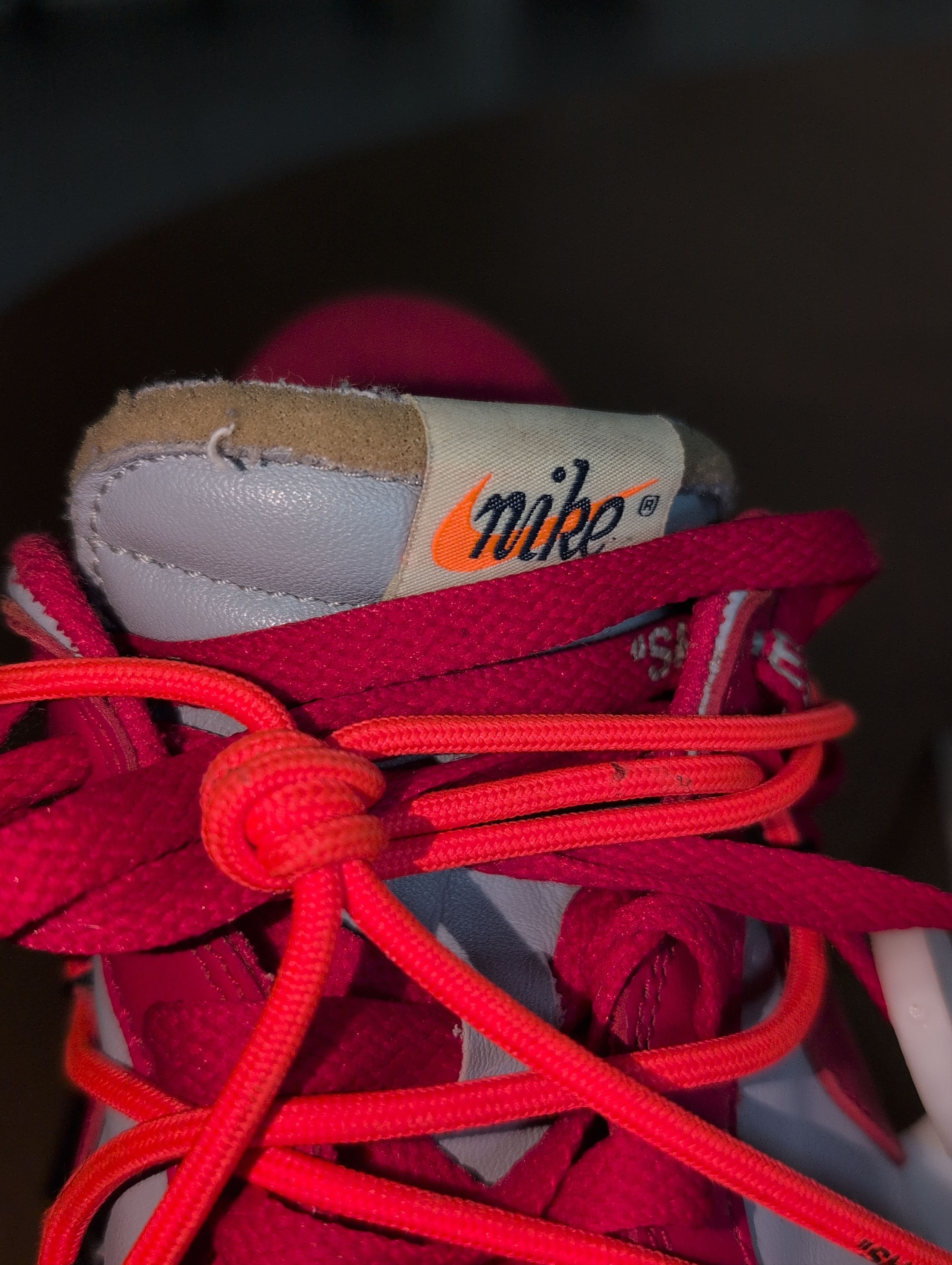 Nike × Off-White Nike Dunk Low Off-White University Red Size US 9.5 / EU 42-43 - 8 Thumbnail