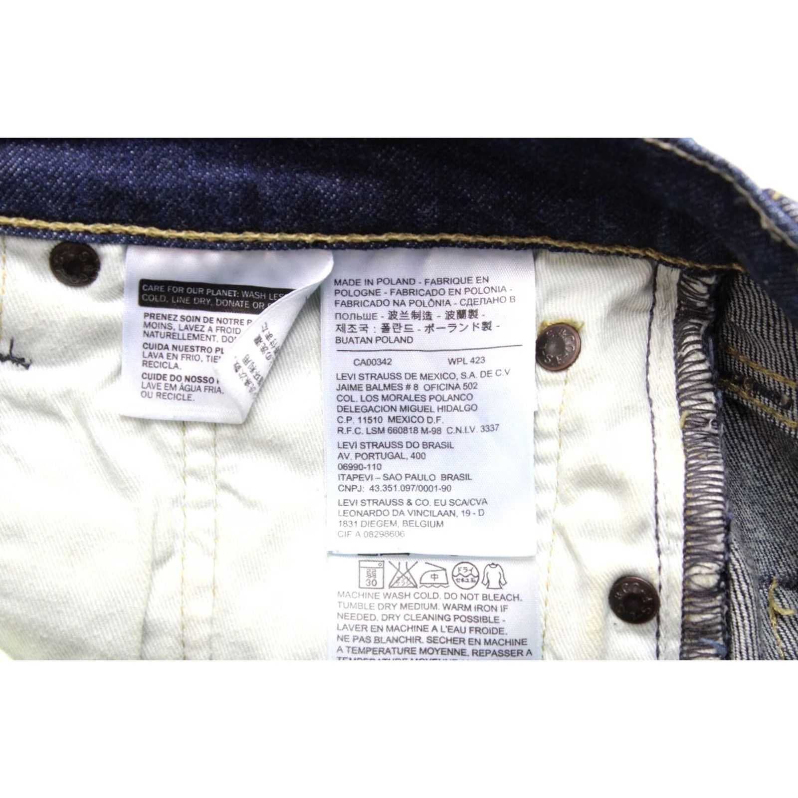Levi's LEVI'S 511 Jeans Mens W30/L30 Slim Fit Zip Fly Dark Blue Casual Fade Size US 30 / EU 46 - 6 Thumbnail