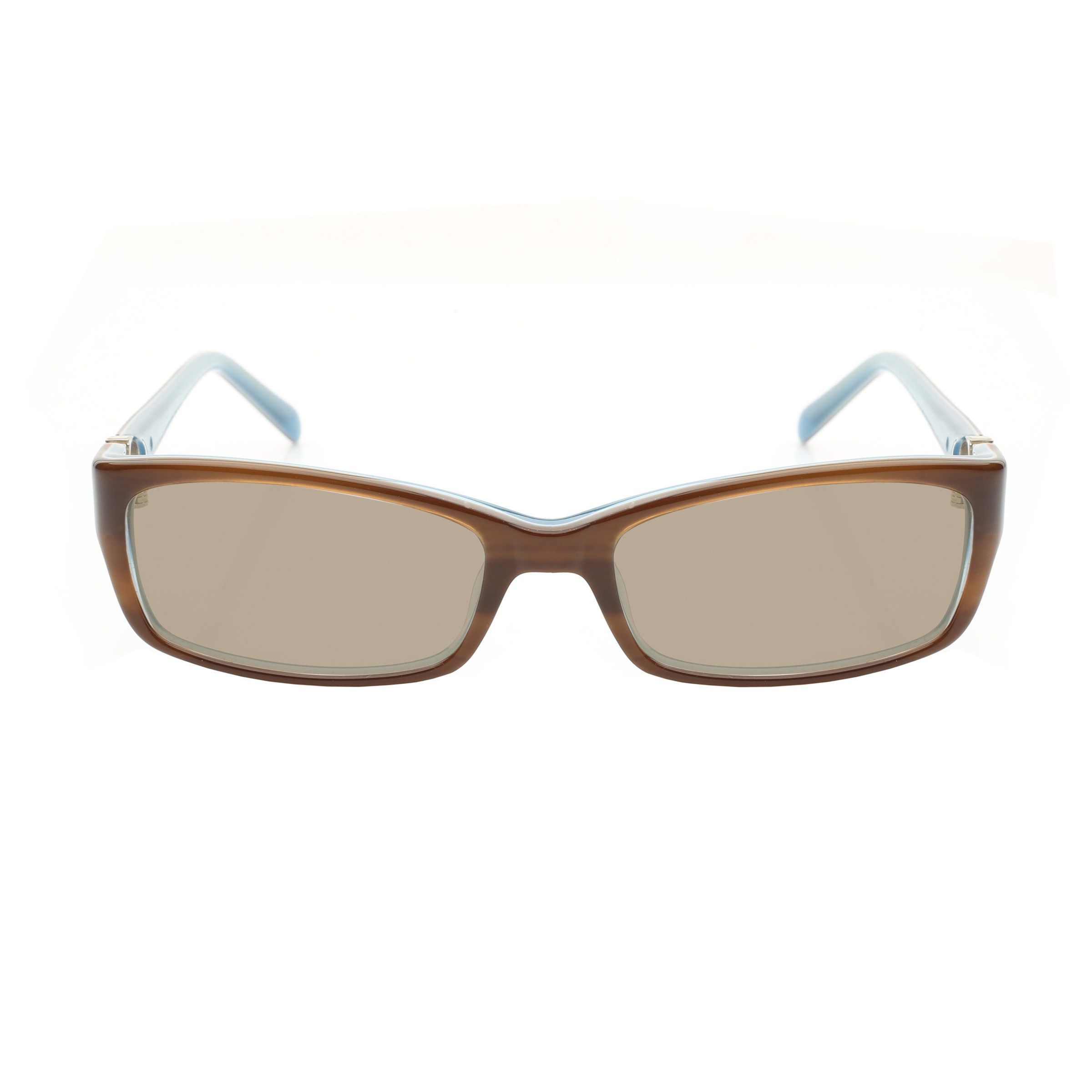 Valentino '00s Signature Brown & Blue Plastic Sunglasses