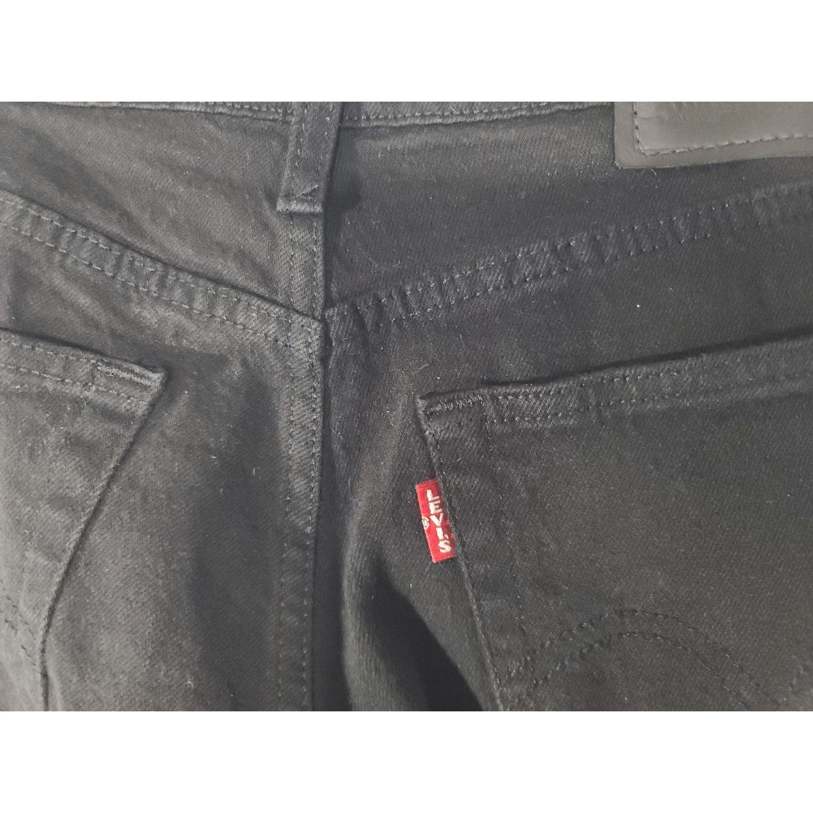 Levi's Levi's Premium Big E Wedgie Straight Ankle Black Jeans 26 Size 26" / US 2 / IT 38 - 8 Thumbnail
