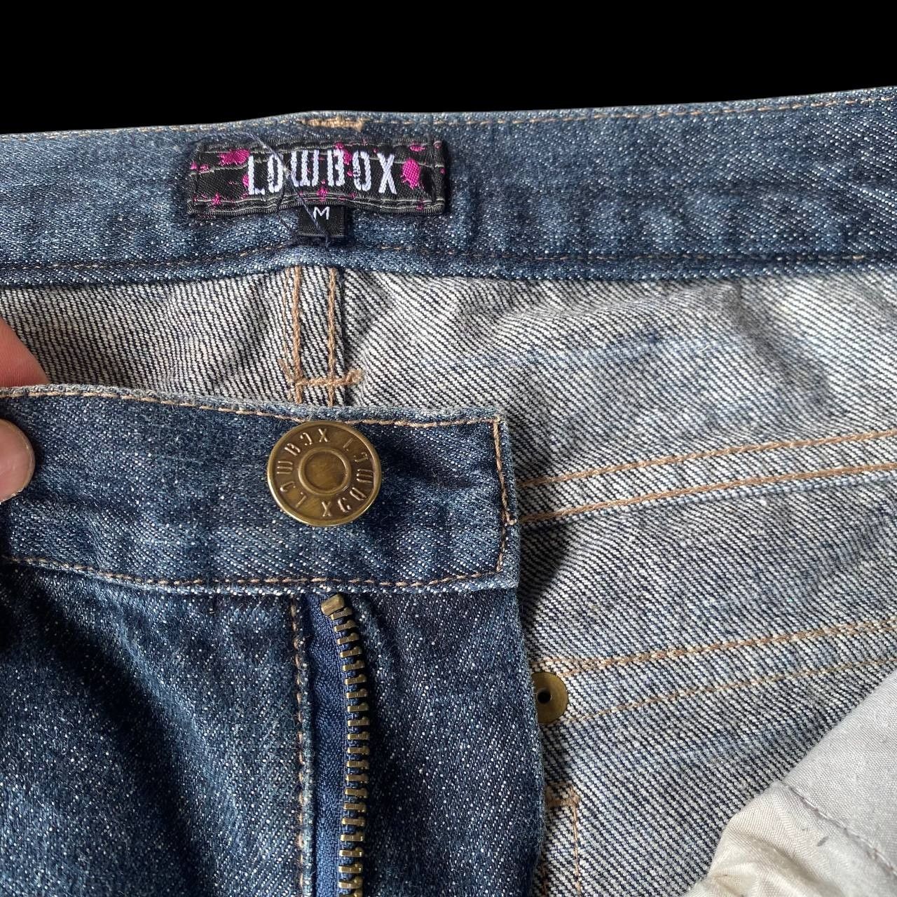 LOWBOX ARCHIVE Lowbox "Shredded" Distressed Flare Cyberpunk Size US 29 - 7 Thumbnail