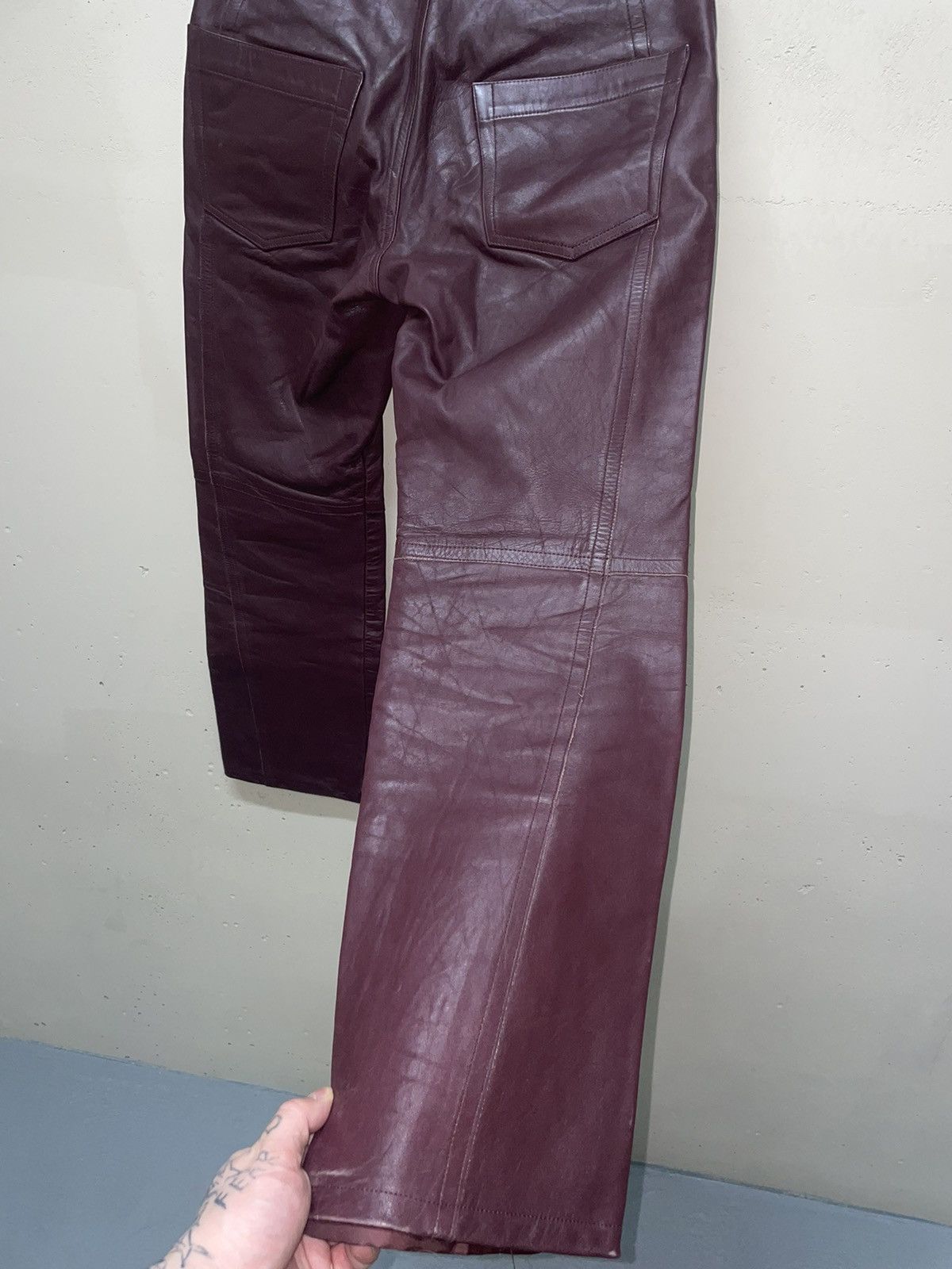 PPFM Ppfm japanese brand brown leather pants Size US 30 / EU 46 - 6 Thumbnail