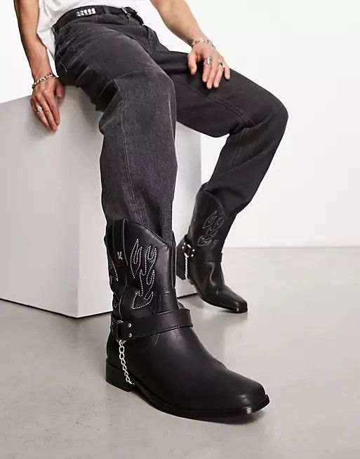 Other !DS! SS23 KOI Footwear Broken Bronco Cowboy Boots Size US 8 / EU 41 - 7 Thumbnail