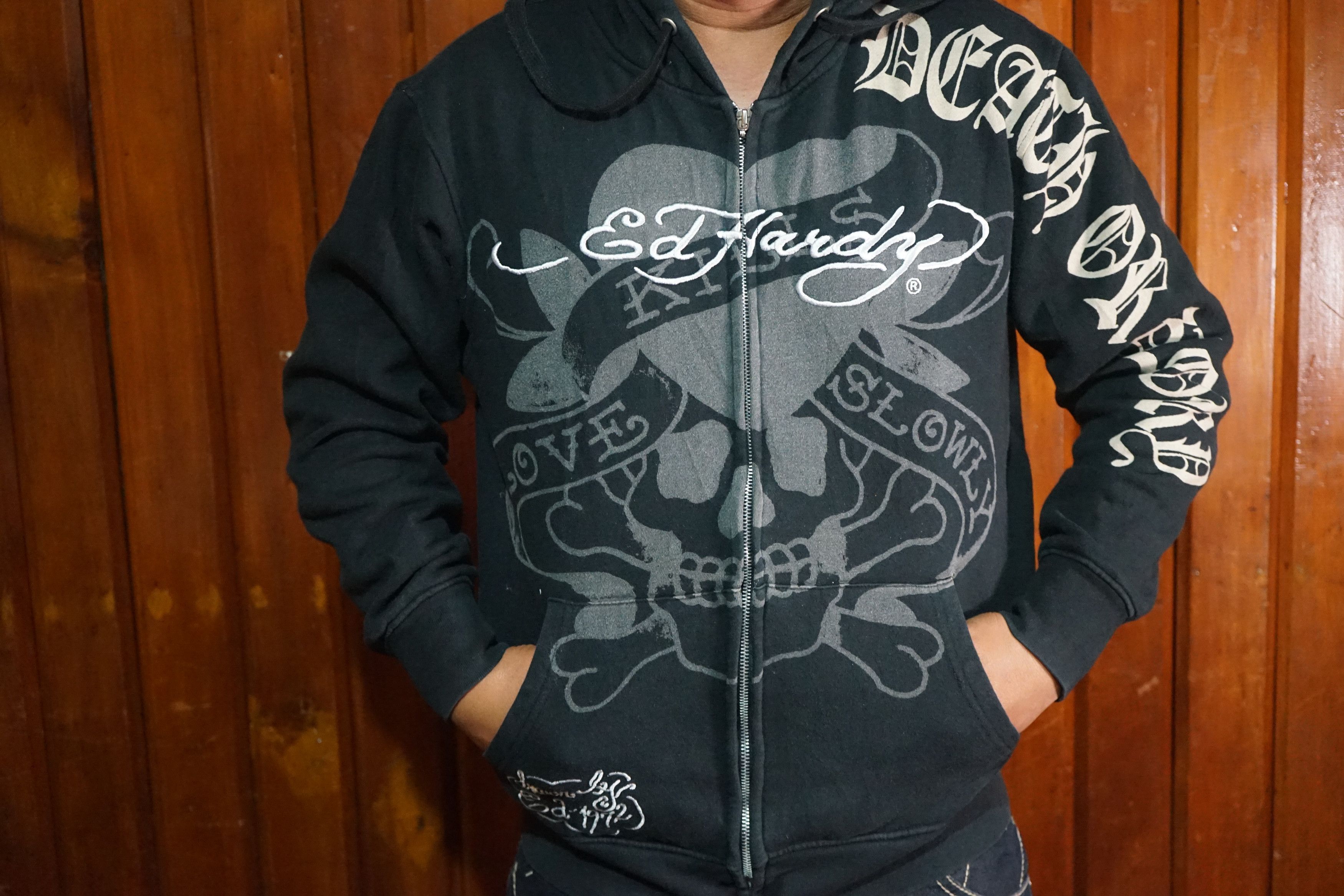 Ed Hardy Ed Hardy Y2K Hoodie Zipper Size US L / EU 52-54 / 3 - 1 Thumbnail