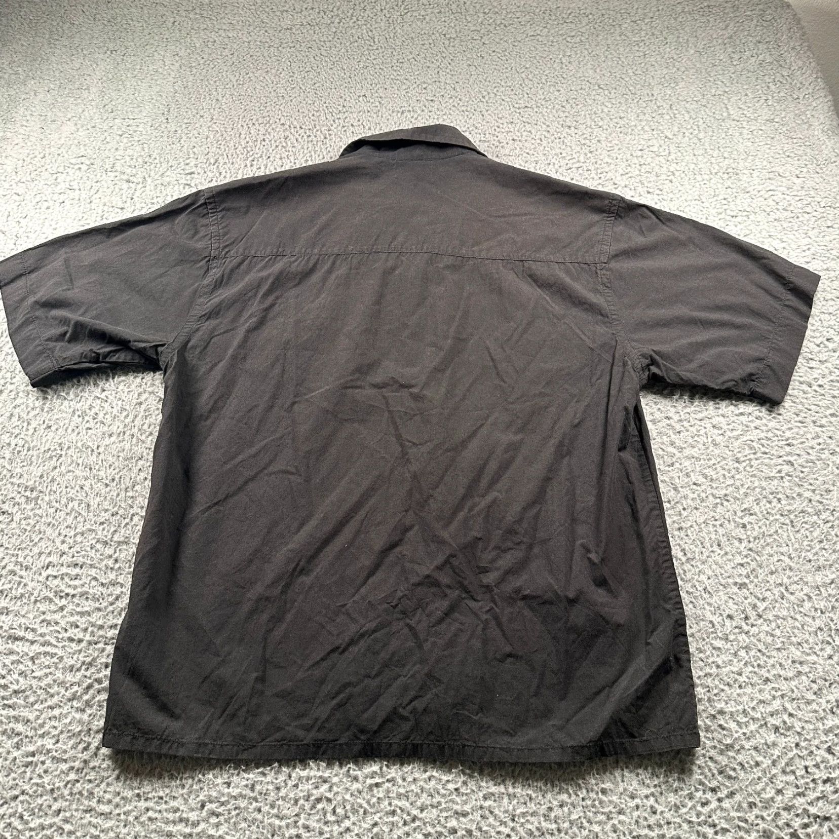 John Elliott John Elliott Camp Shirt Men's Size 2 Black Casual Button Down Loop Collar Size US XS / EU 42 / 0 - 4 Thumbnail