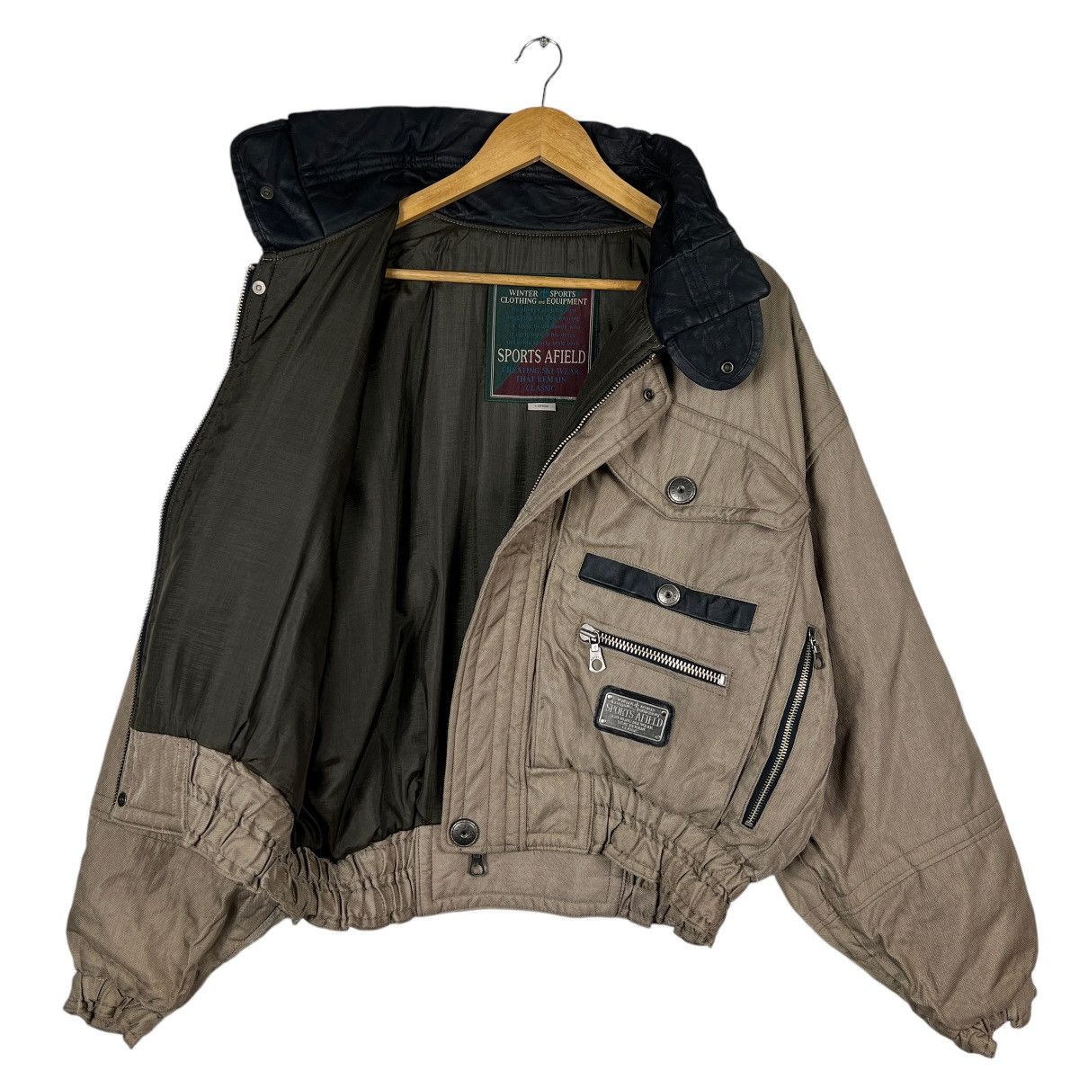 Sports Afield 🔥 VINTAGE AFIELD SPORTS ASTRO SKI CROP BOMBER JACKET Size US L / EU 52-54 / 3 - 8 Thumbnail
