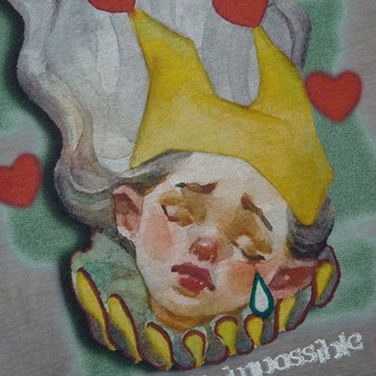 Vintage Trendy hip-hop oose casual distressed oil painting T-shirt Size US M / EU 48-50 / 2 - 3 Thumbnail