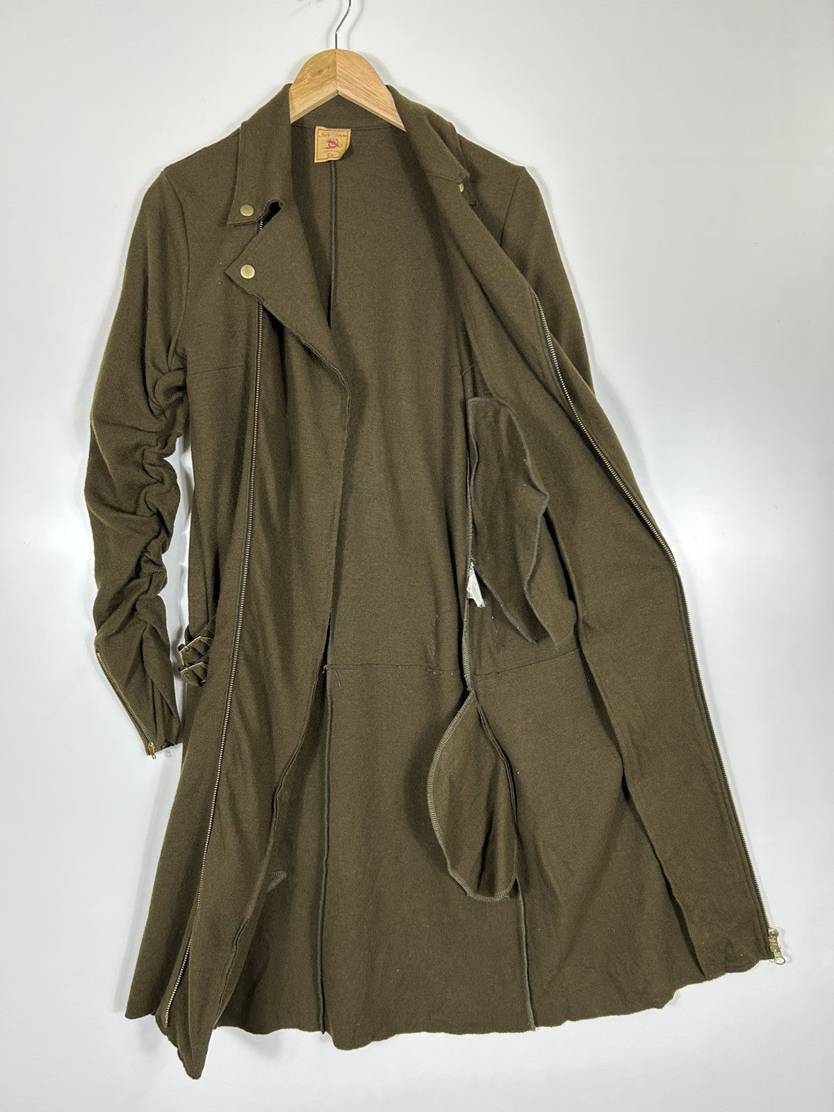 Japanese Brand 🔥Rare Jelly Garcia Japan Wool Double Collar Long Jacket Size S / US 4 / IT 40 - 13 Thumbnail