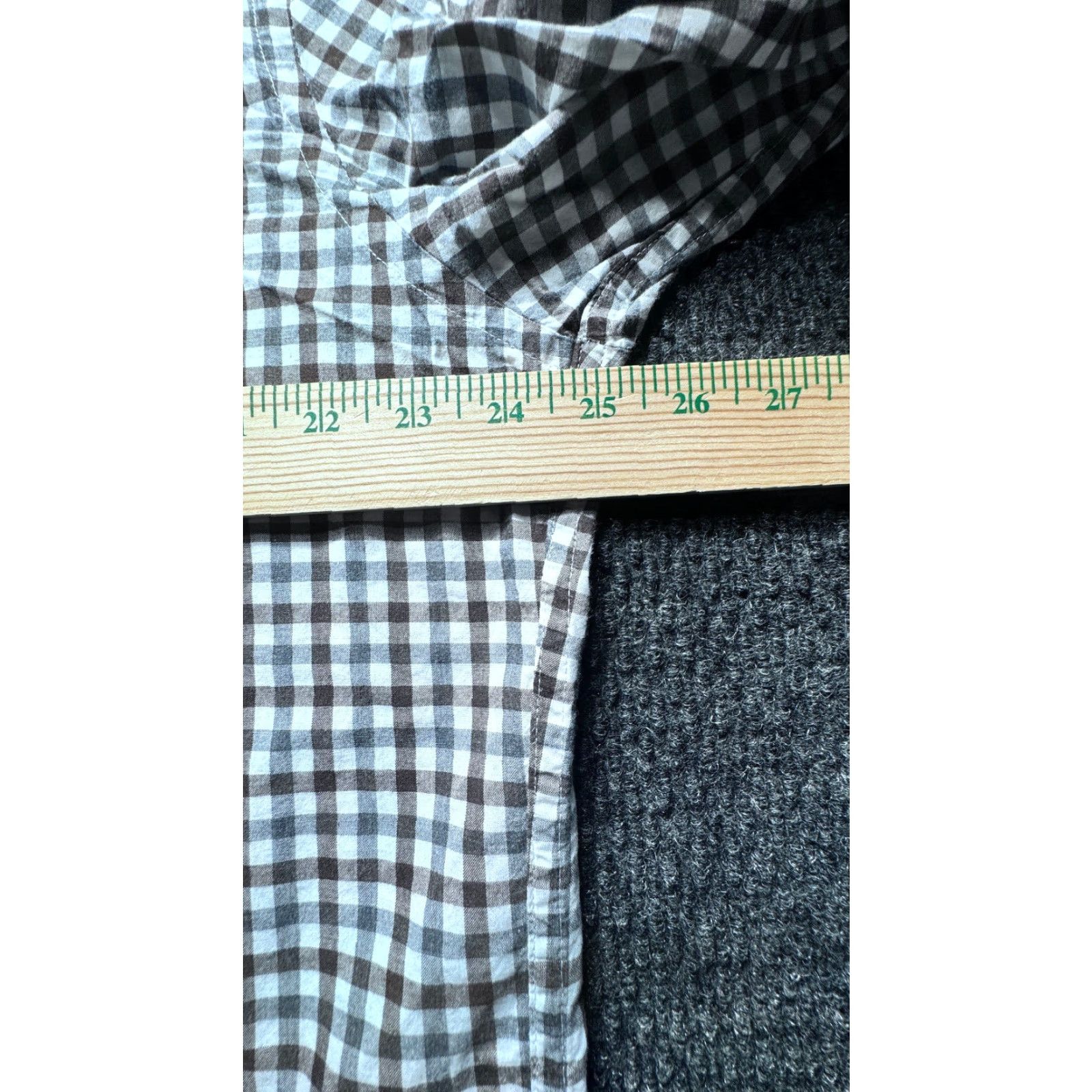 J.Crew VINTAGE J. Crew Long Sleeve Button-Down Mens XL Brown White Check 100% Cotton Shirt 1656 Size US XL / EU 56 / 4 - 4 Thumbnail