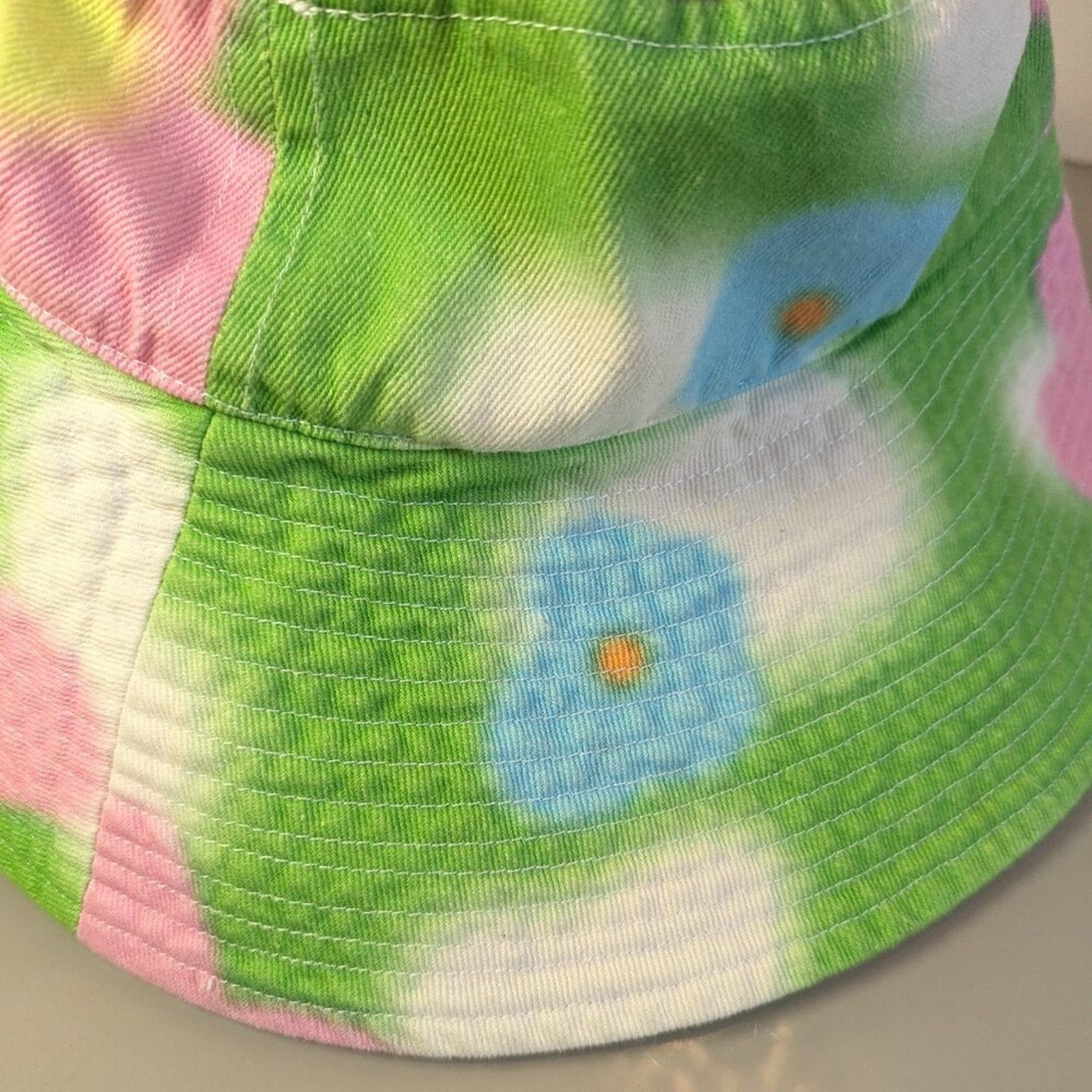 Dolls Kill Dolls Kill NGOrder Flower Sky Print Denim Fisherman Hat NWT Size ONE SIZE - 4 Thumbnail