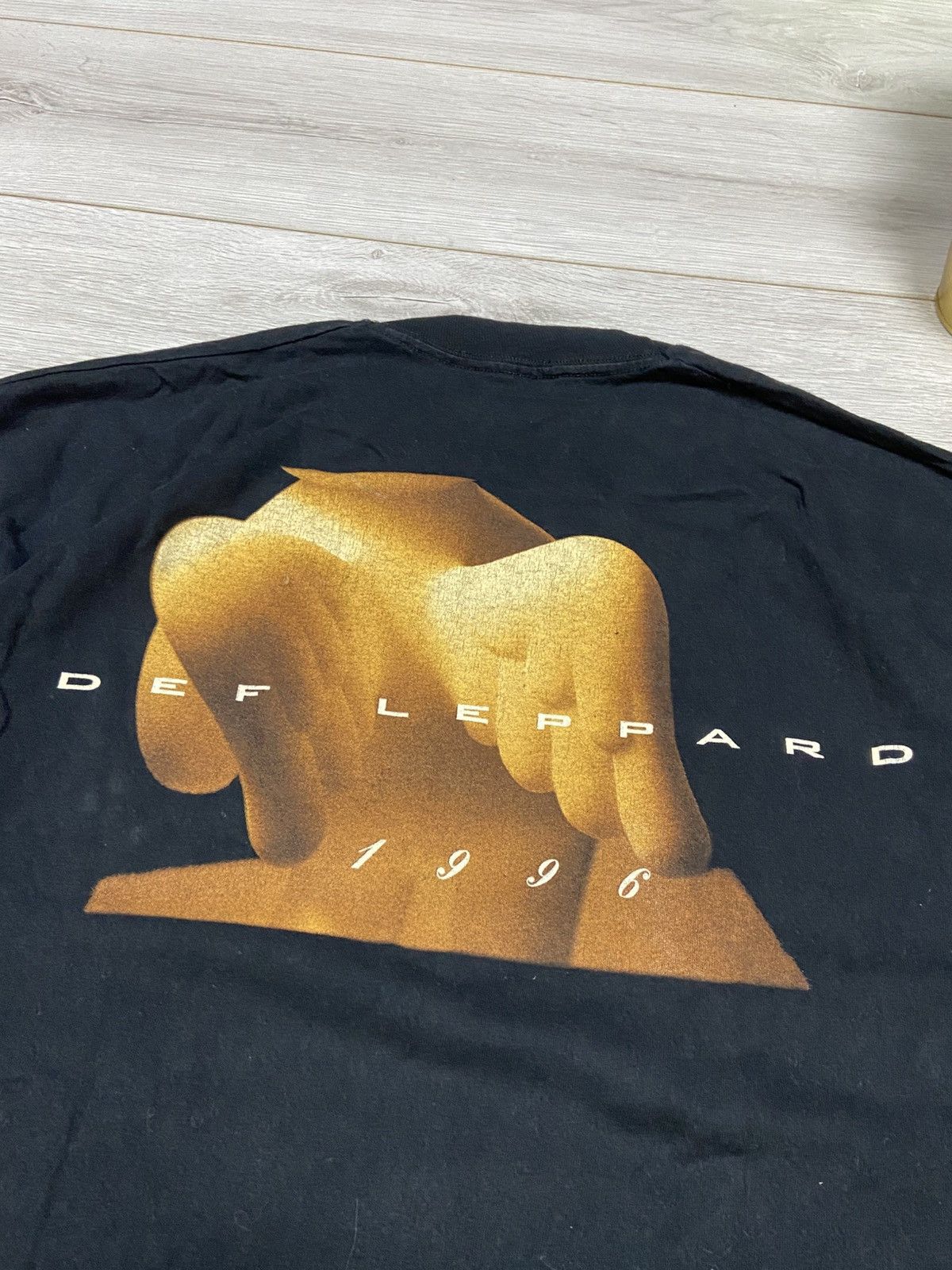 Band Tees Def leppard slang Screen Stars 1996 double sided tshirt Size US L / EU 52-54 / 3 - 12 Thumbnail
