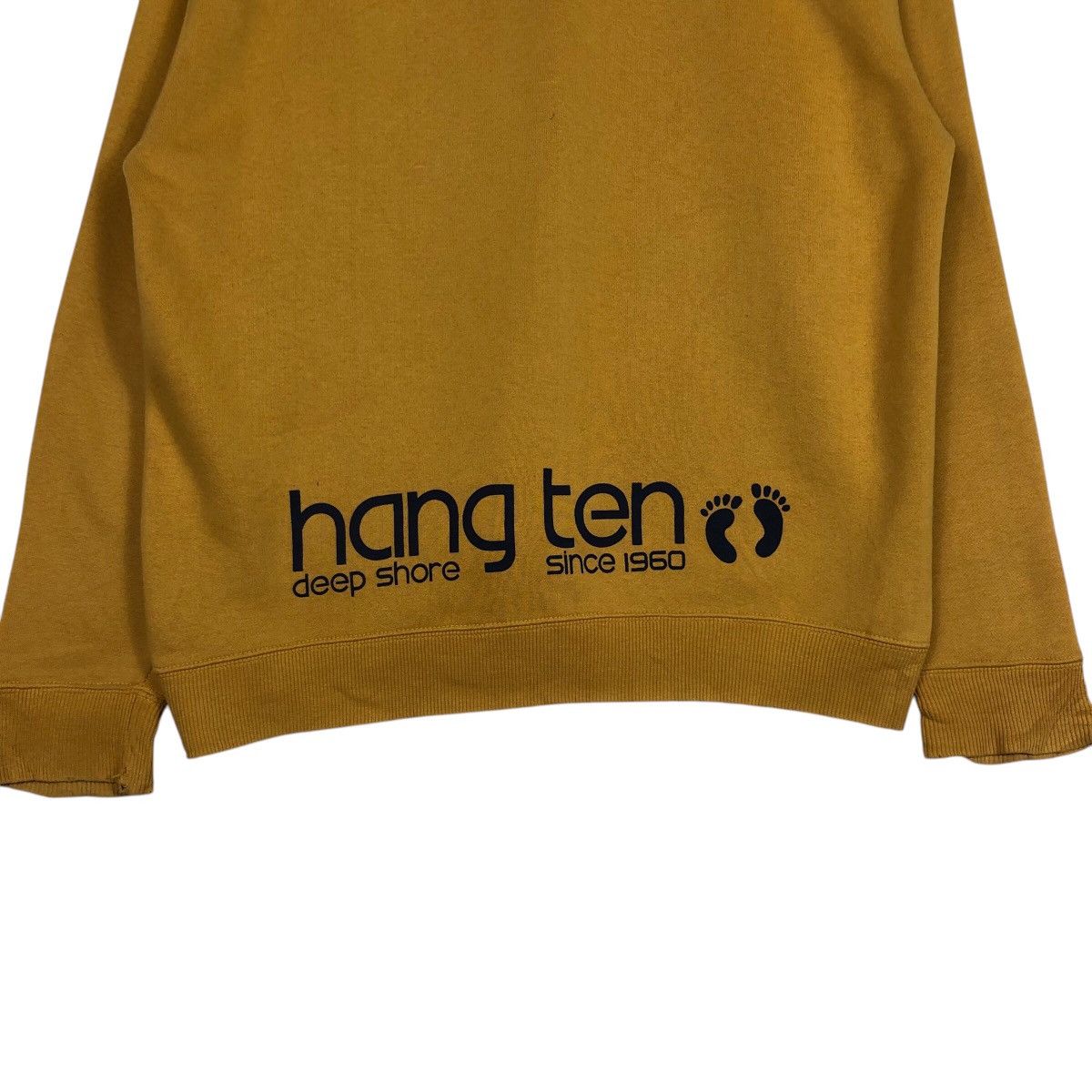 Japanese Brand Vintage Hang Ten Surf Crewneck Sunset Graphic, Mustard Gold Size US M / EU 48-50 / 2 - 11 Thumbnail