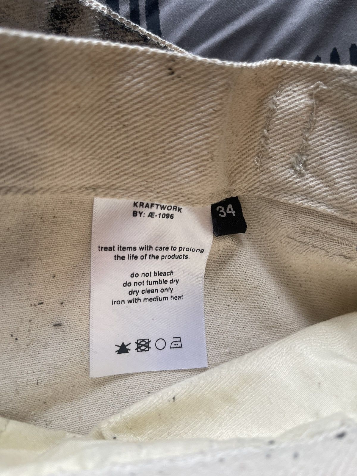 Designer Kraftwork Aint Eazy BK Flared Cargo Beige Size US 34 / EU 50 - 4 Thumbnail