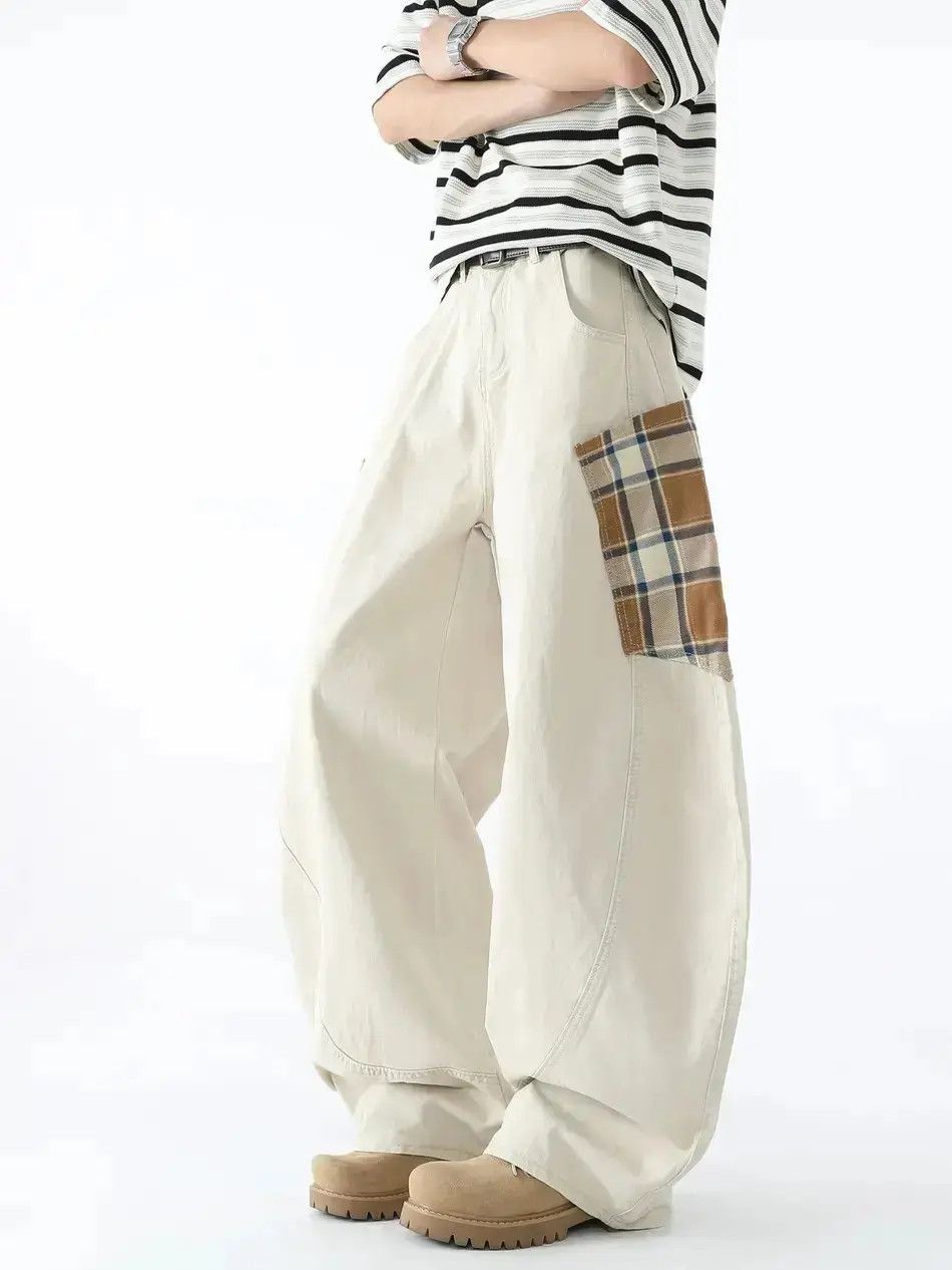 Japanese Brand Retro loose straight leg casual jeans Size US 32 / EU 48 - 3 Thumbnail