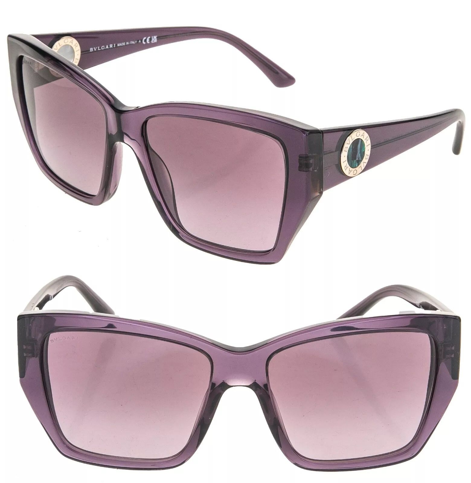 Bvlgari BVLGARI COIN Violet Amethyst Of Logo Sunglasses BV8260 8260 Size ONE SIZE - 1 Thumbnail
