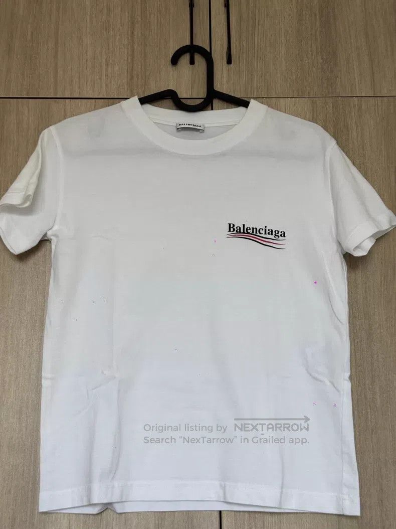 Balenciaga Balenciaga White Short-Sleeve T-Shirt Size US S / EU 44-46 / 1 - 2 Thumbnail