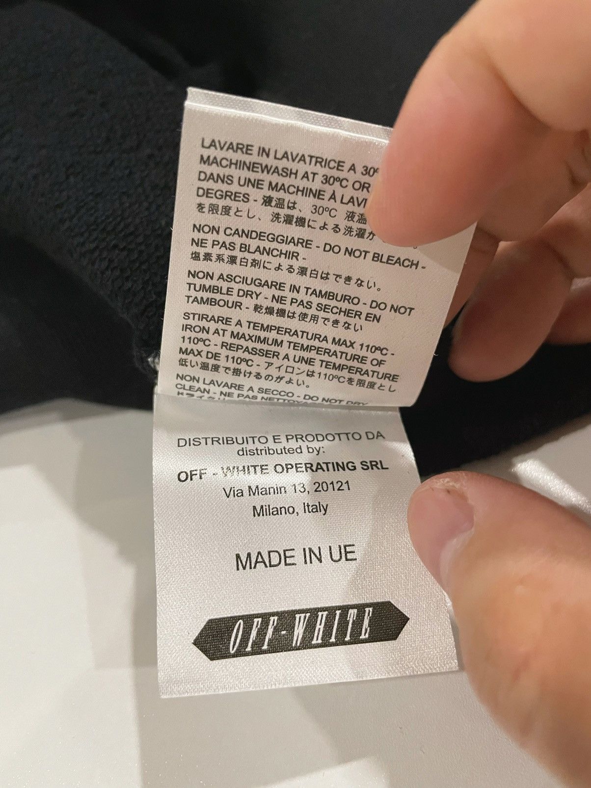 Off-White Off-White black caravaggio crewneck sweatershirt Size US XS / EU 42 / 0 - 7 Thumbnail
