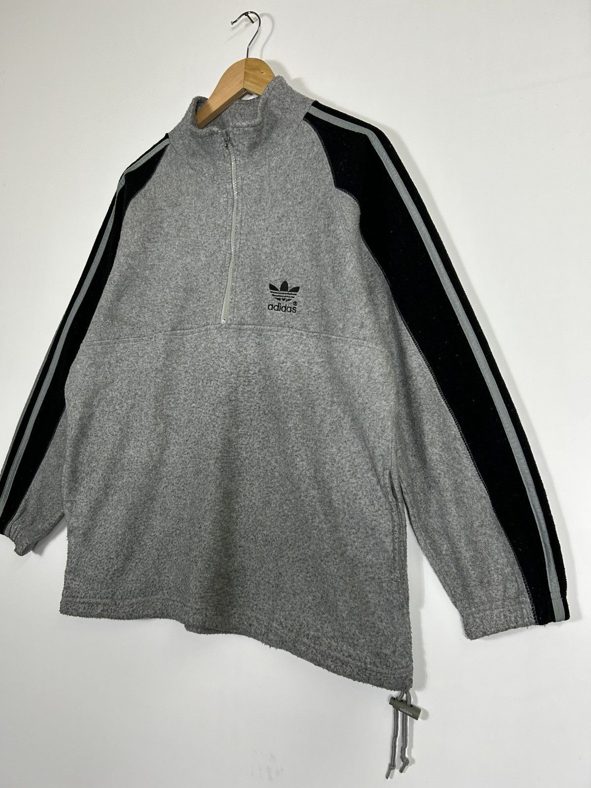 Adidas ⚡️Vintage Adidas Trefoil Half Zipper Sweatshirt Size US L / EU 52-54 / 3 - 3 Thumbnail