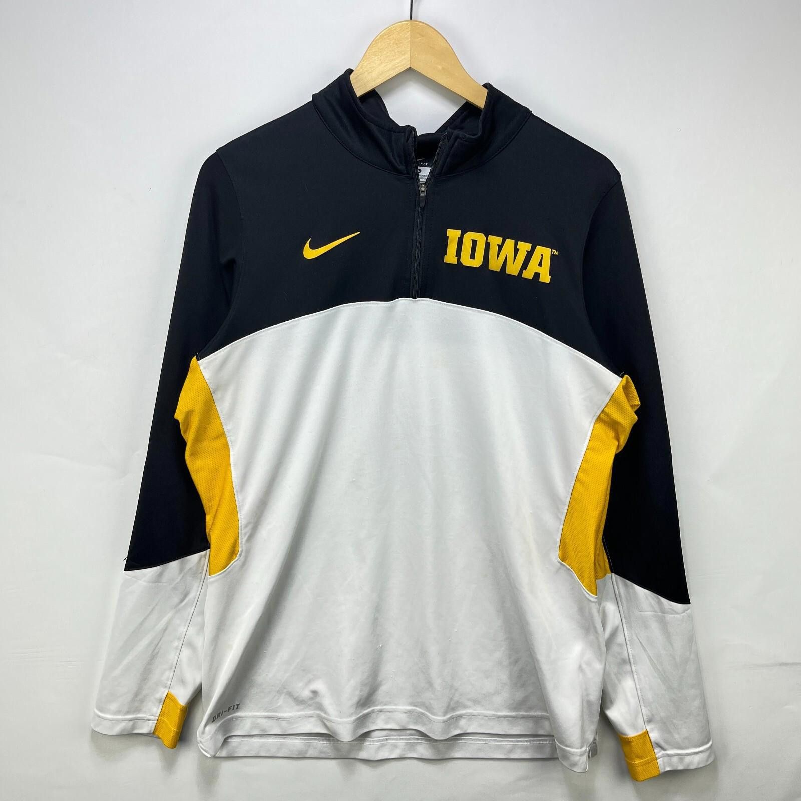 Nike Nike Iowa Hawkeyes Quarter Zip Athletic Shirt Size Large Size ONE SIZE - 1 Thumbnail