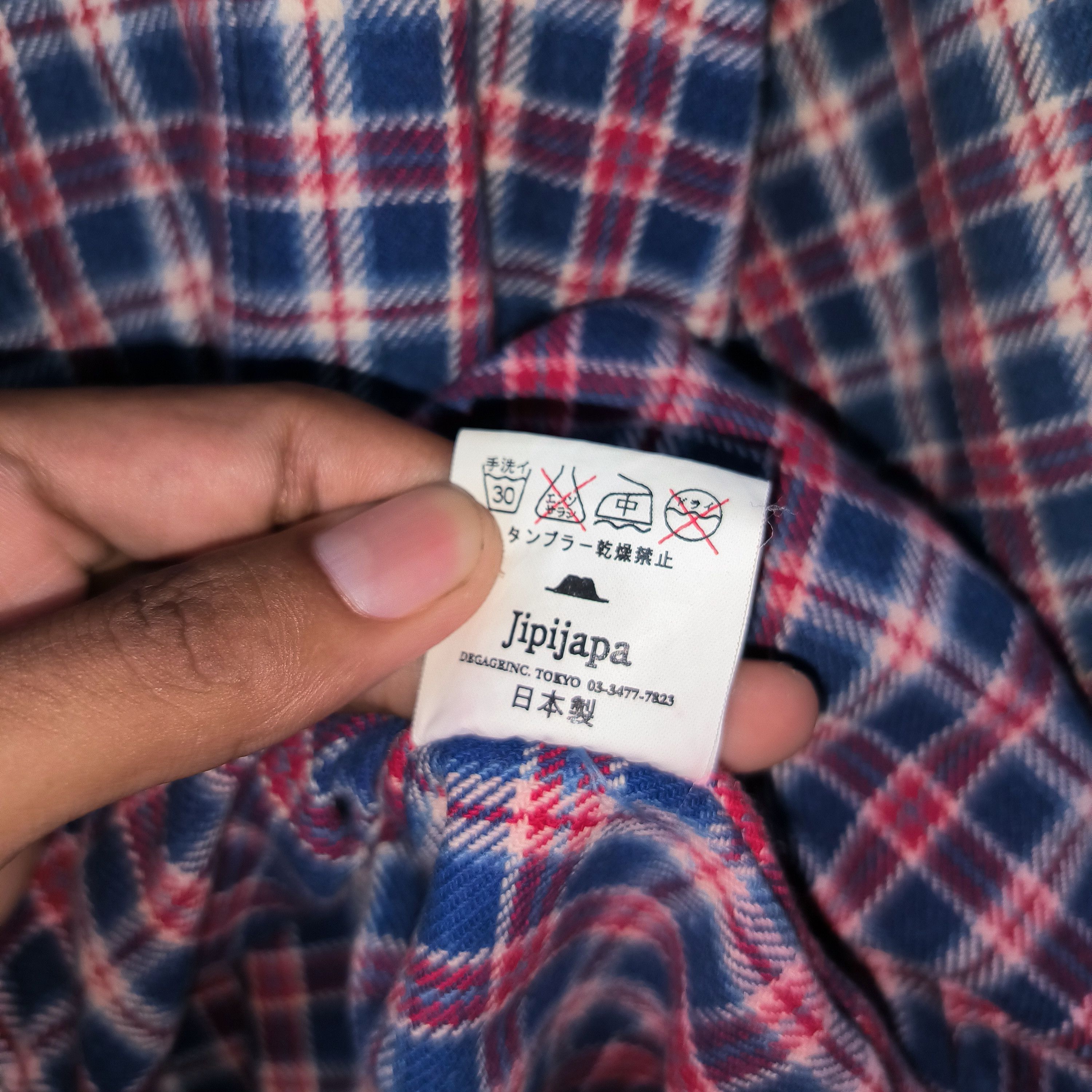 Japanese Brand Jipijapa Flannel Shirt Size US M / EU 48-50 / 2 - 5 Thumbnail