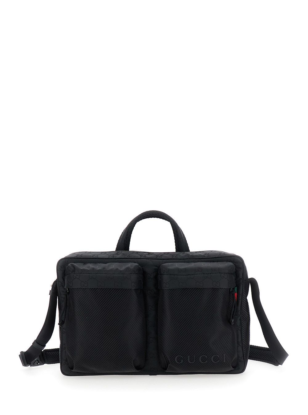 Gucci Black Suitcase with Tone-on-Tone GG All-Over Motif in Tech Fabric Man Size US M / EU 48-50 / 2 - 1 Thumbnail