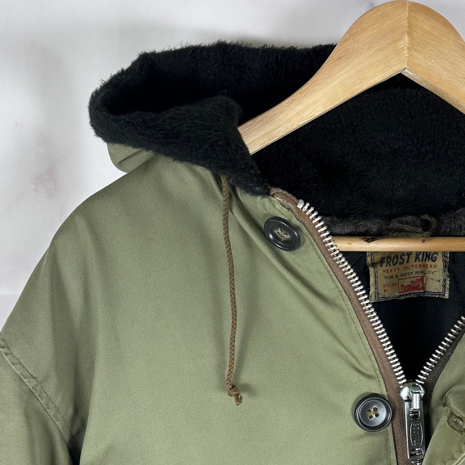 Vintage 1960s Frost King Olive Green Parka Size US L / EU 52-54 / 3 - 2 Thumbnail