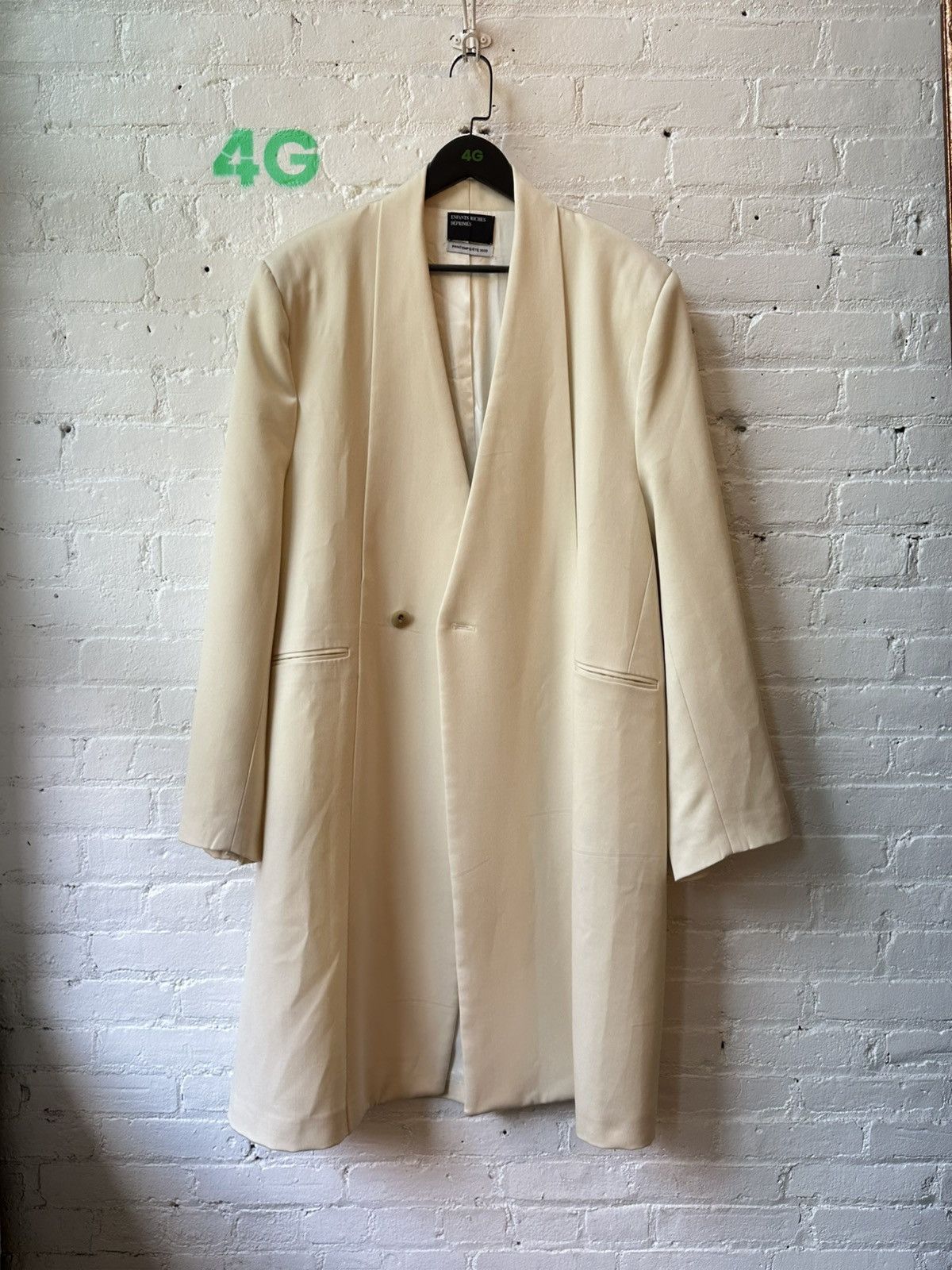 Enfants Riches Deprimes ERD NEW XL RUNWAY LONG BLAZER JACKET WHITE SZ L Size US XL / EU 56 / 4 - 1 Thumbnail
