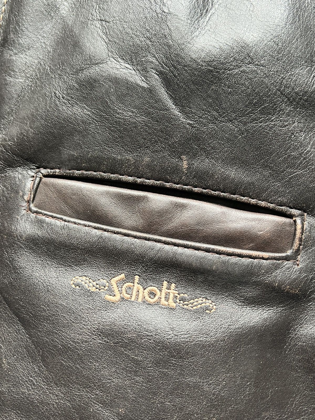 Schott Vintage Schott Western Puffer Down Vest Jacket Size US L / EU 52-54 / 3 - 17 Thumbnail
