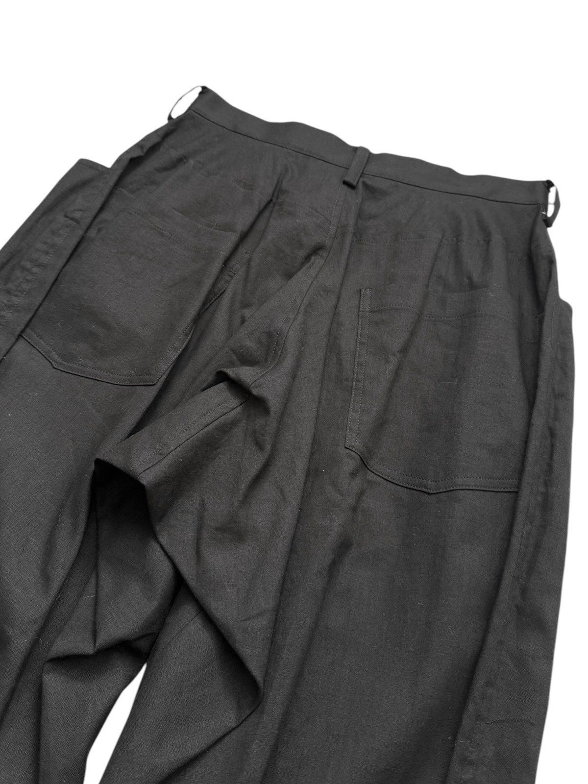 Yohji Yamamoto Yoke Flare Drape Trouser Pants Size 28" / US 6 / IT 42 - 6 Thumbnail