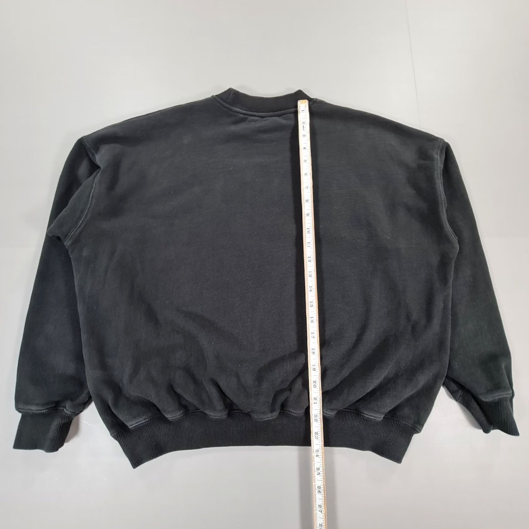 Vintage Adanola Womens Sweatshirt Black M Cotton Fleece Logo Crew Neck Long Sleeve Pullover Regular Size Size M / US 6-8 / IT 42-44 - 6 Thumbnail