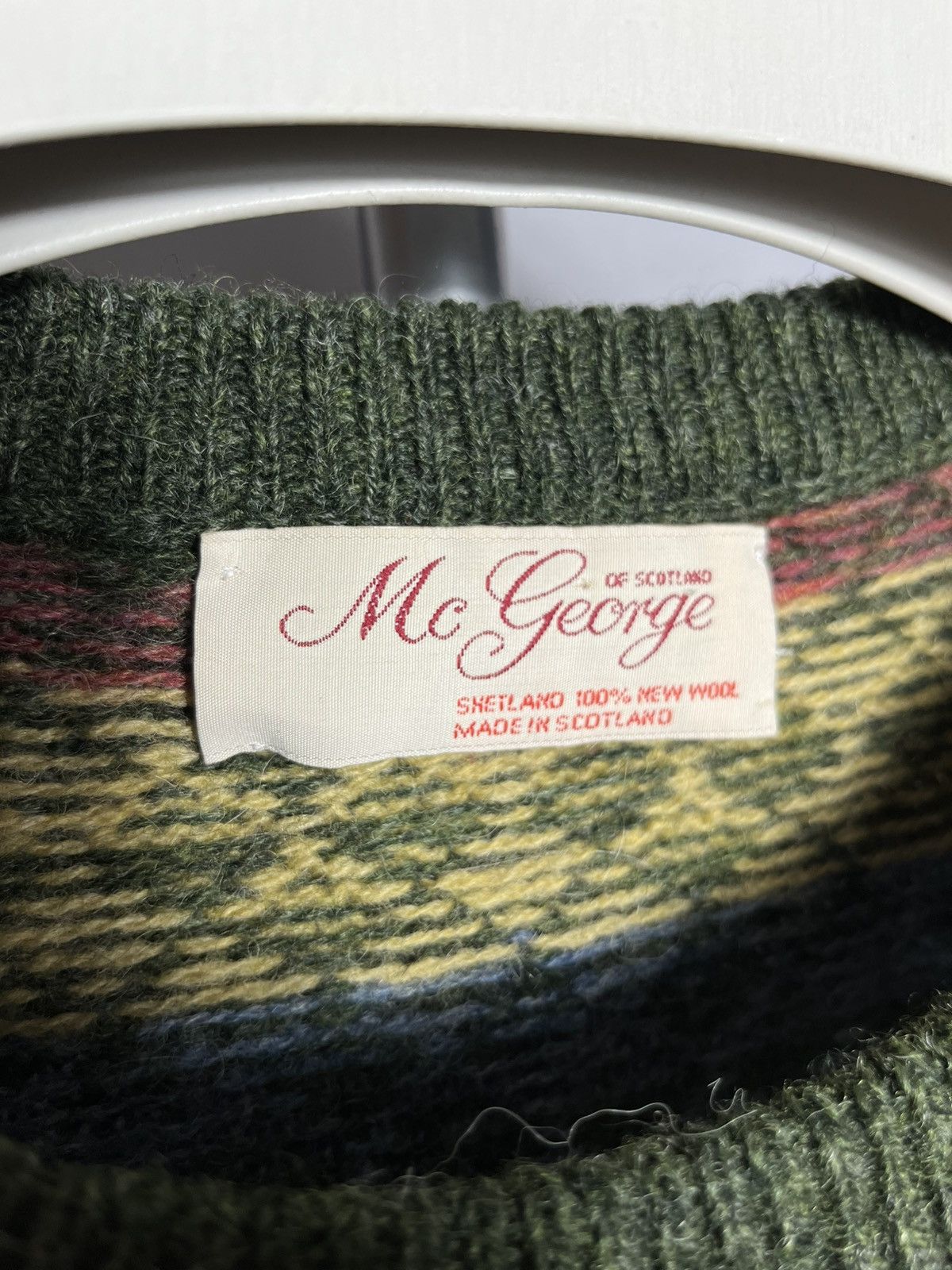 Other mcgeorge sweater argyle shetland 100% new wool mens knit Size US M / EU 48-50 / 2 - 5 Thumbnail