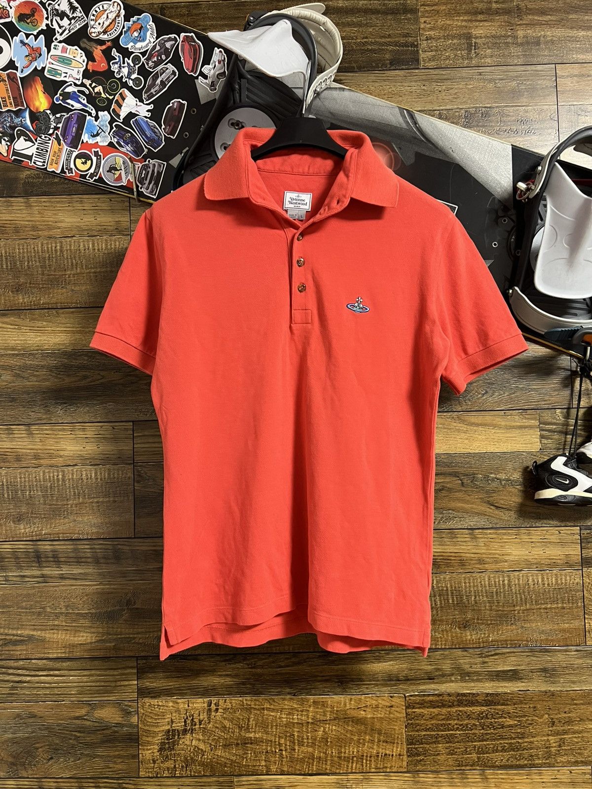 Vivienne Westwood VIVIENNE WESTWOOD Short Sleeve Polo Shirt Logo Orb Size US M / EU 48-50 / 2 - 1 Thumbnail