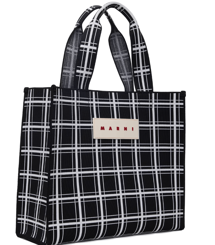Marni BNWT AW23 MARNI BLACK CHECK BAG Size ONE SIZE - 1 Thumbnail