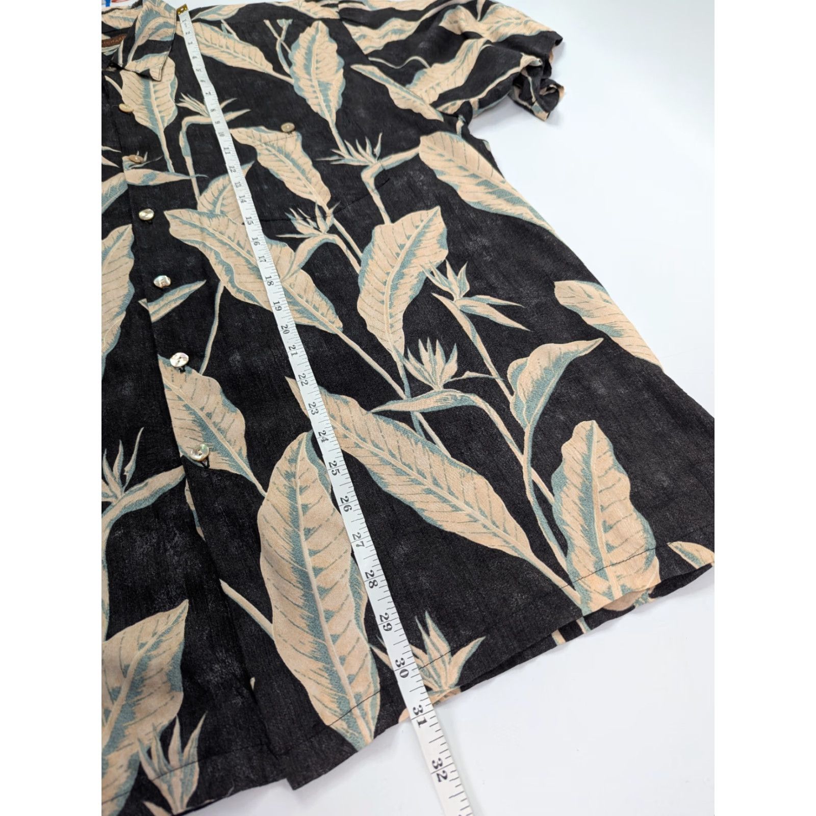 Tori Richard Tori Richard Shirt Mens XL Black Palms Floral Hawaiian Camp Made in USA Viscose Size US XL / EU 56 / 4 - 4 Thumbnail