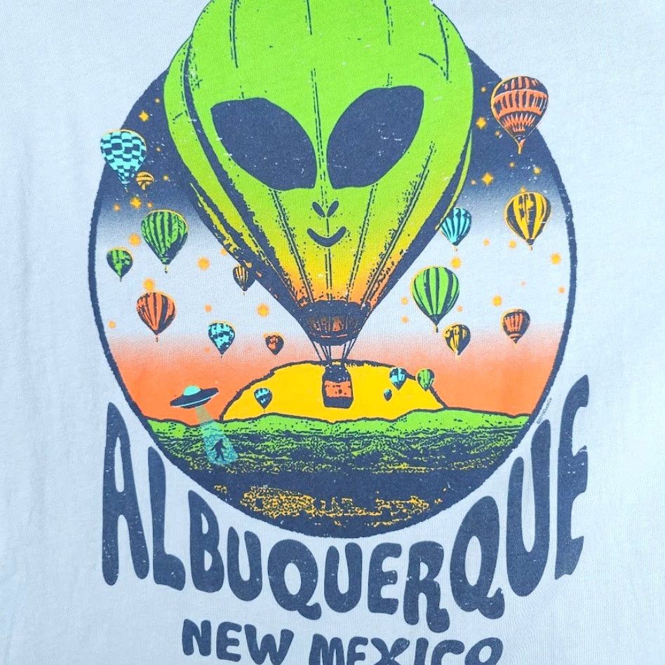 Vintage Nike Shirt Albuquerque New Mexico Alien Hot Air Balloon Blue XL Mens Shirt Size US XL / EU 56 / 4 - 5 Thumbnail