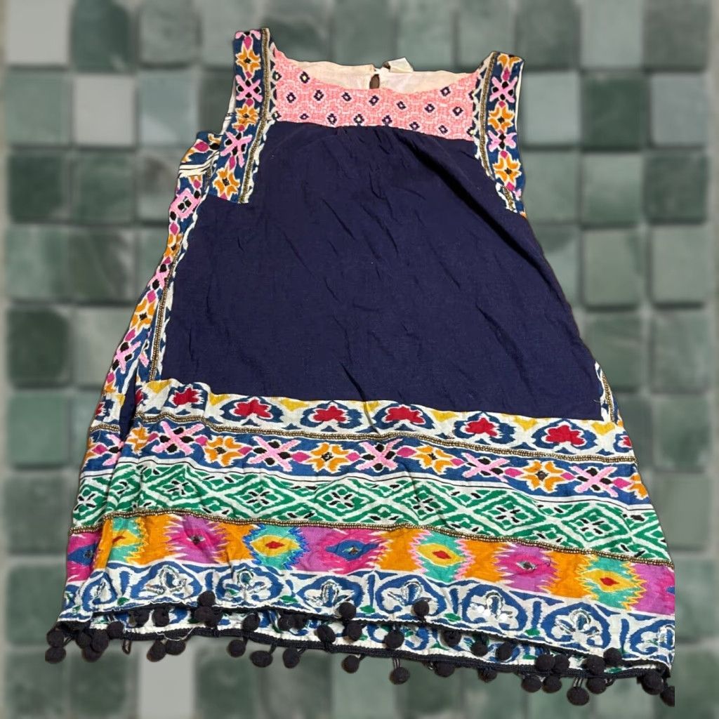Anthropologie AKEMI+KIN Anthropologie Top Womens Sleeveless Colorful Blouse Shirt 30" Chest Multicolor Spring Summer Fall Womens Size 4XL / US 24-26 - 1 Thumbnail