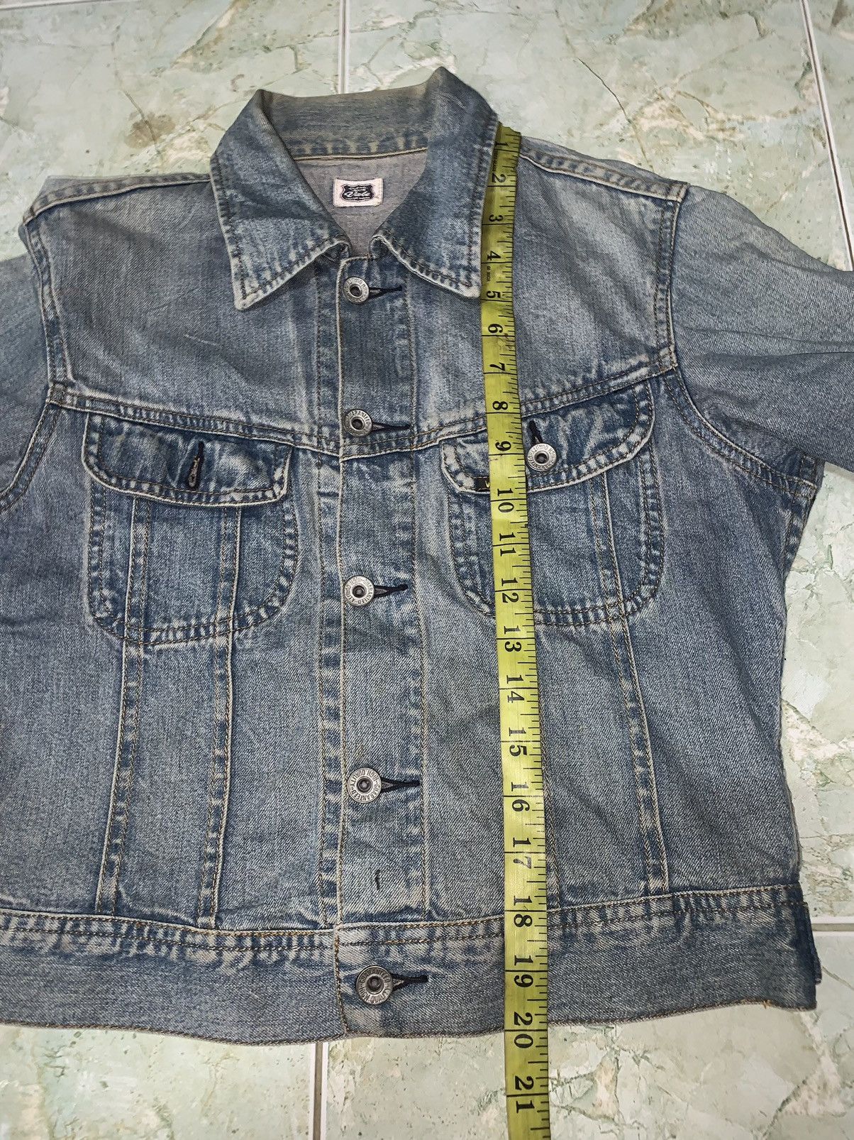 Vale Vintage 2000’s Vale Stonewash Denim jacket Size US XS / EU 42 / 0 - 14 Thumbnail