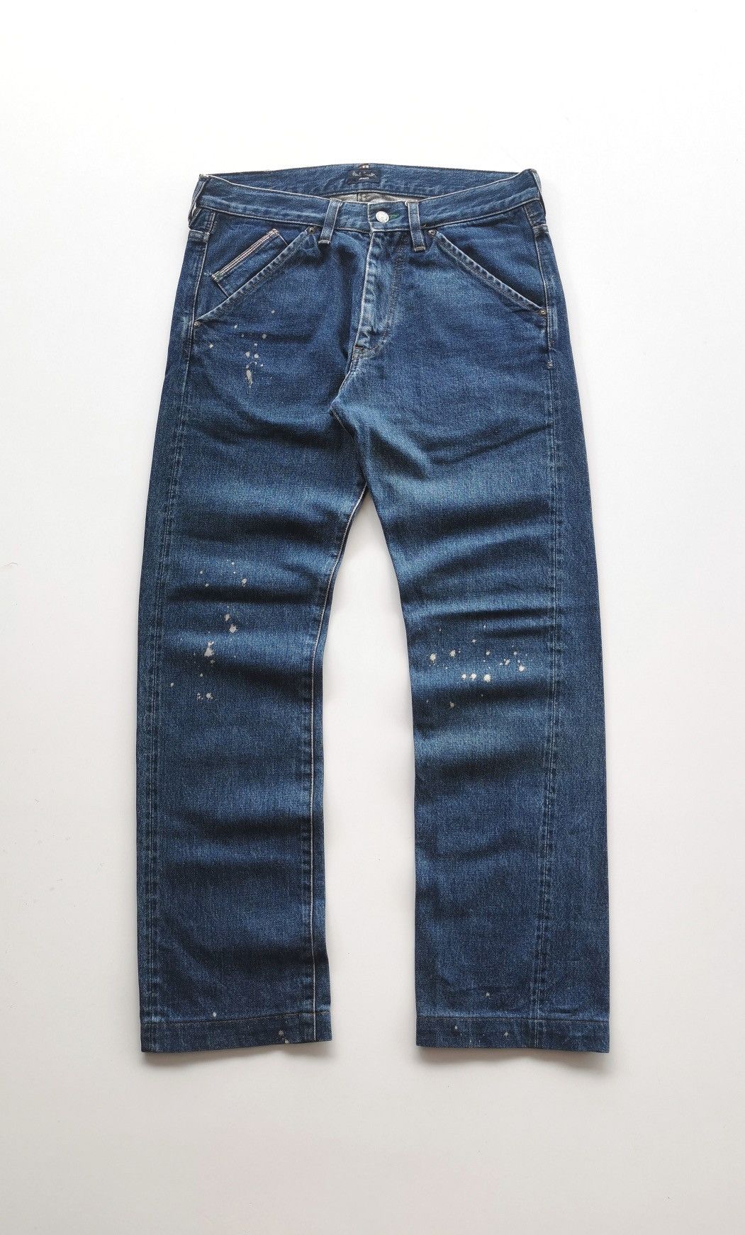 Japanese Brand Paul Smith Selvedge Painted Denim Jeans Size 34'' Size US 34 / EU 50 - 3 Thumbnail