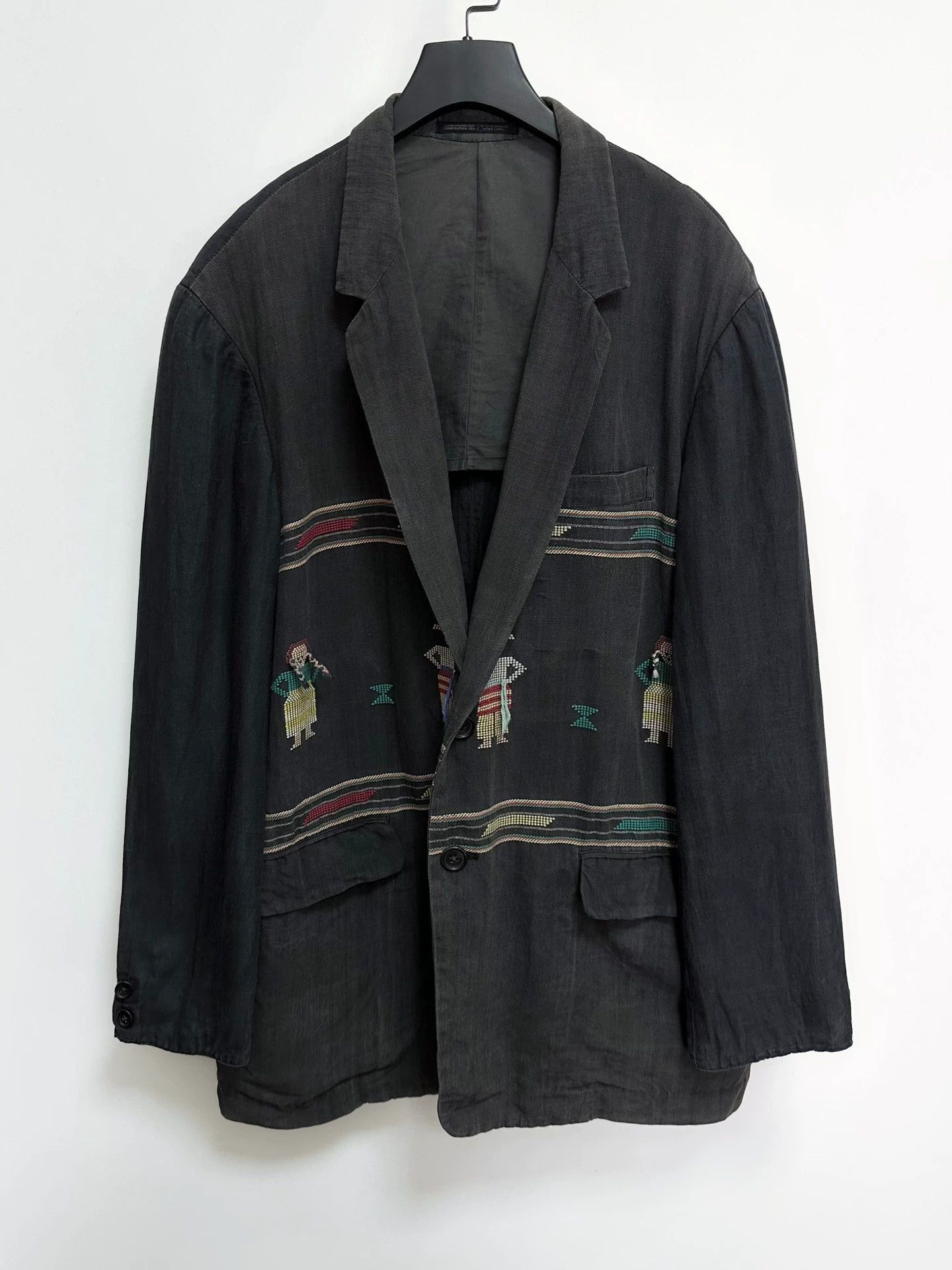Yohji Yamamoto Yohji Yamamoto 92SS Embroidered Doll Jacket Gypsy Pixel Size US M / EU 48-50 / 2 - 1 Thumbnail