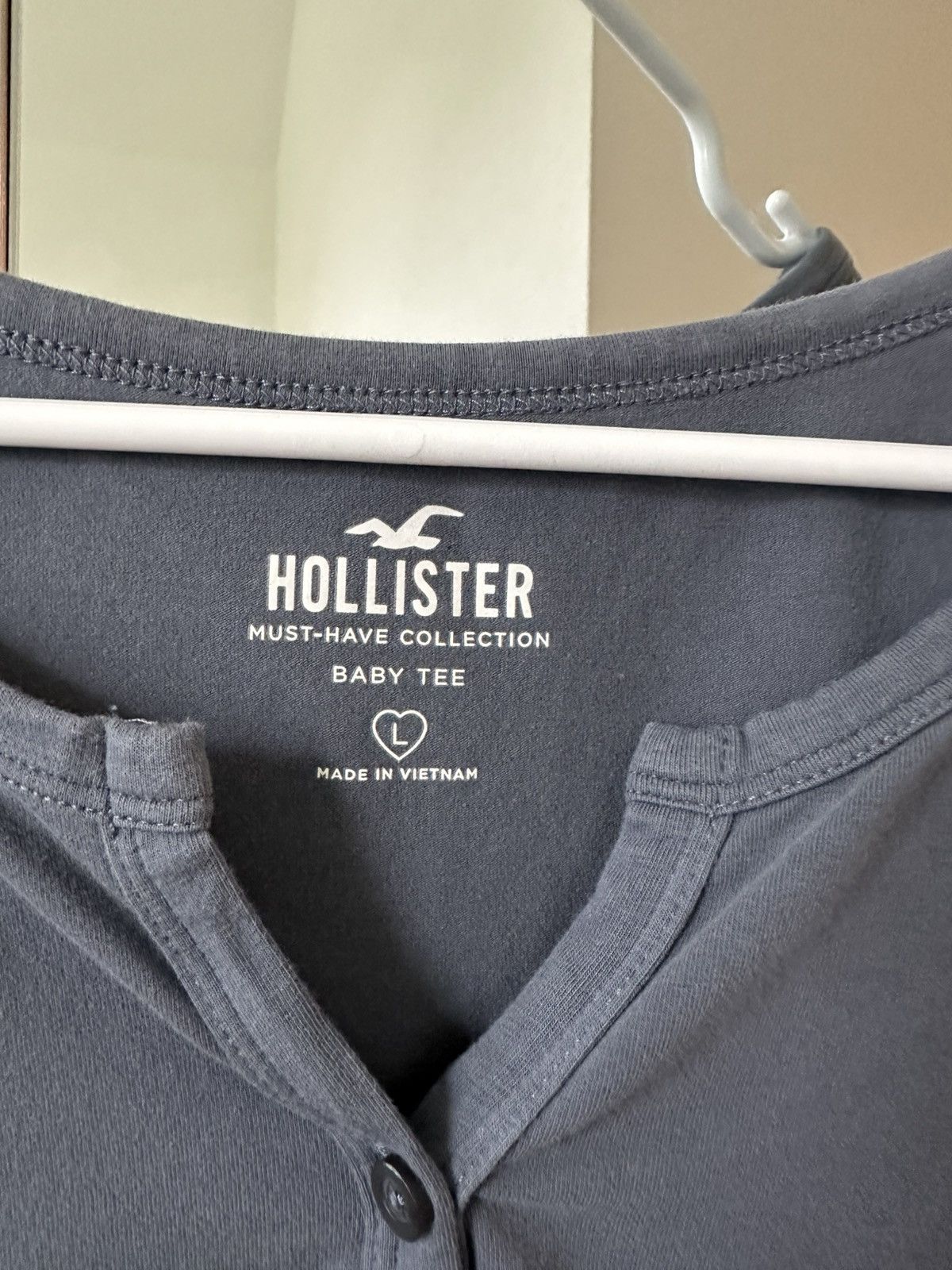 Hollister Grey blue Hollister button up Size L / US 10 / IT 46 - 3 Thumbnail