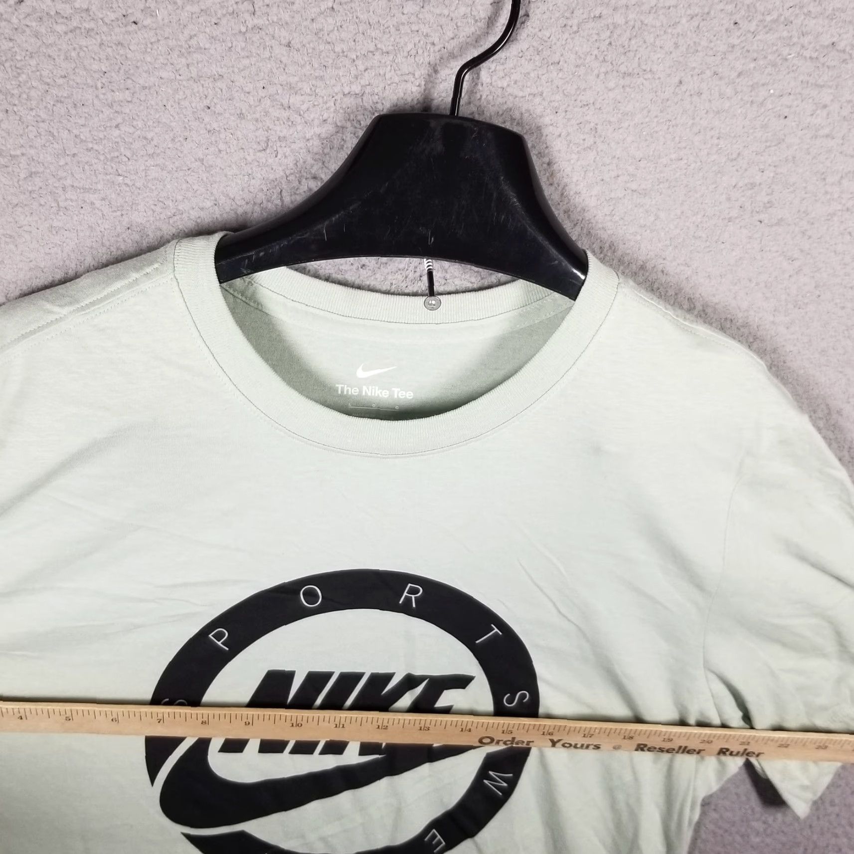 Nike VINTAGE Nike T-Shirt Mens Large Light Green Cotton Crewneck Logo Graphic Athletic Sportswear Size US L / EU 52-54 / 3 - 5 Thumbnail