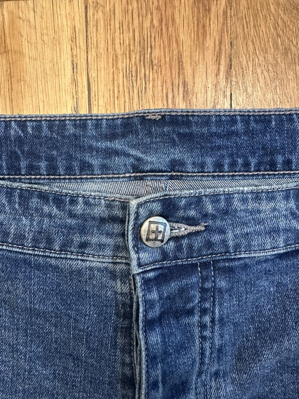 Ksubi Ksubi Knee Patched Dark Blue Denim Jeans Size 38 Size US 38 / EU 54 - 3 Thumbnail