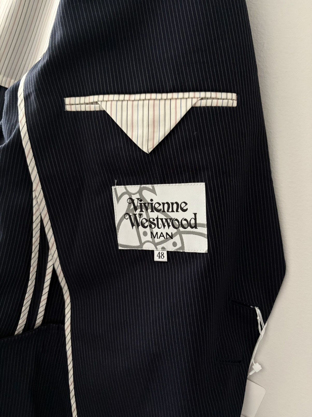 Vivienne Westwood Vivienne Westwood MAN Striped Trench Tailored Tuxedo Blazer Size US M / EU 48-50 / 2 - 5 Thumbnail